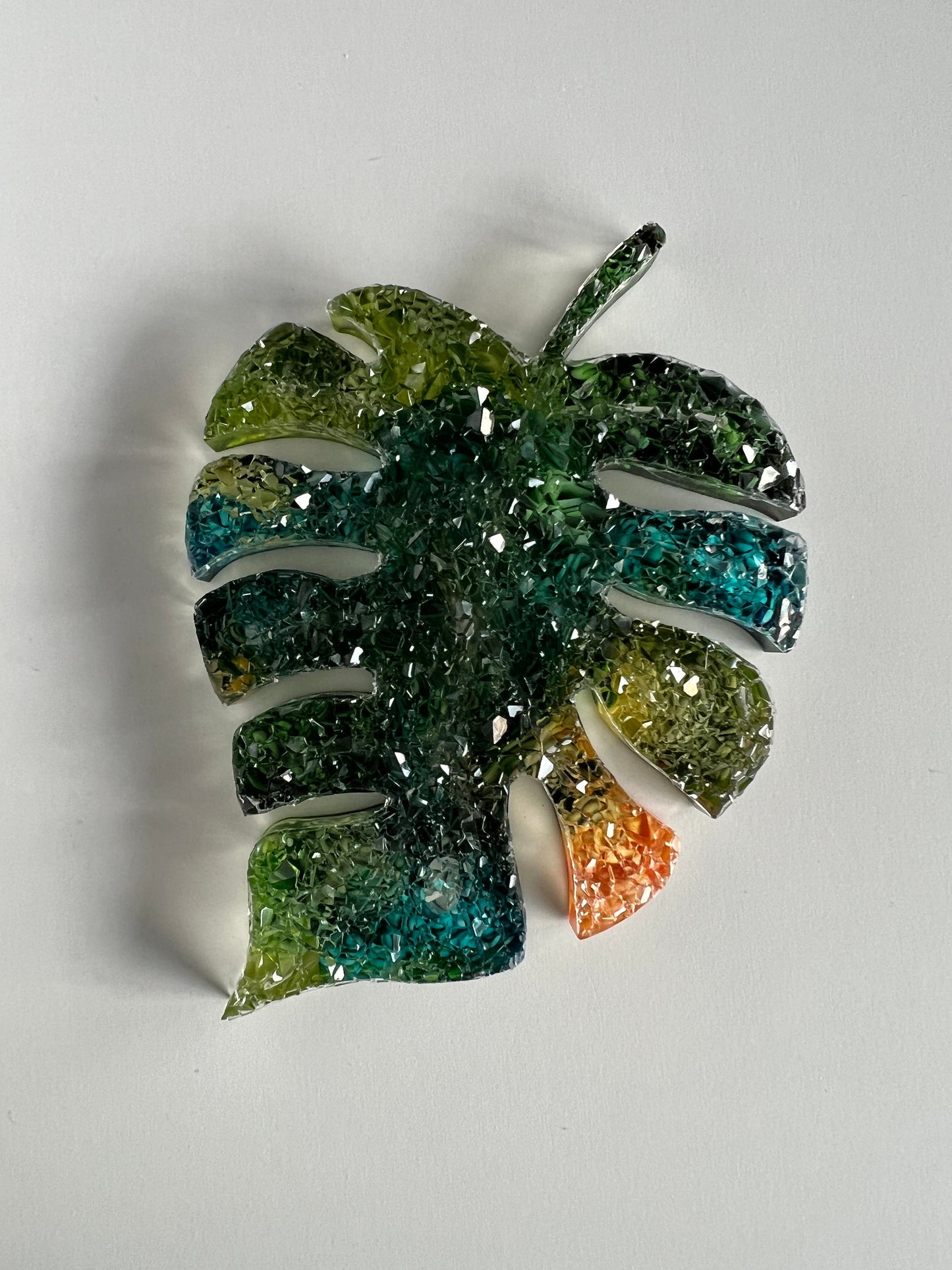 Crystal monstera mold- silicone mold / Resin leaf mold