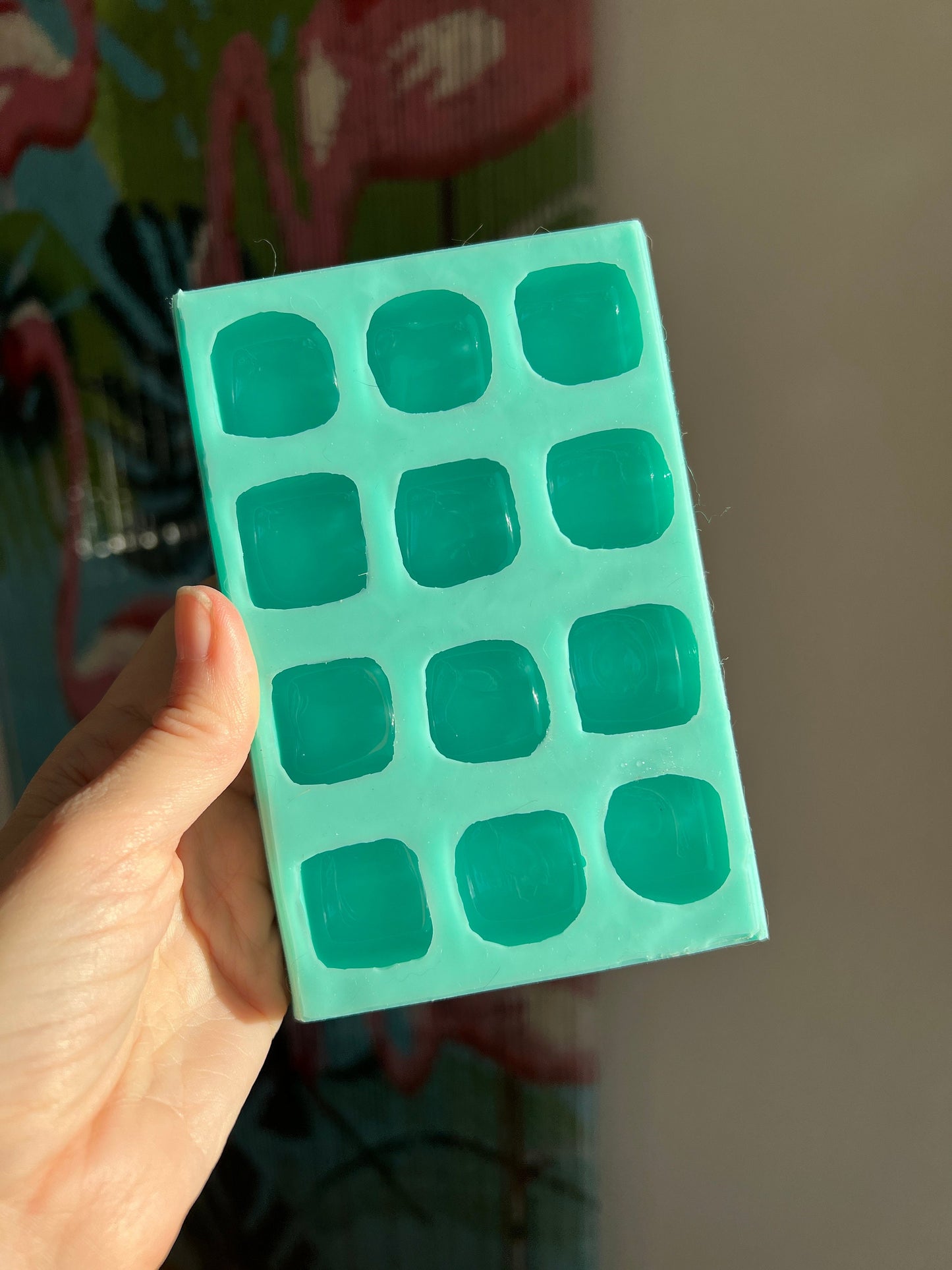 12 Crystal cubes silicone mold / Crystal Resin mold
