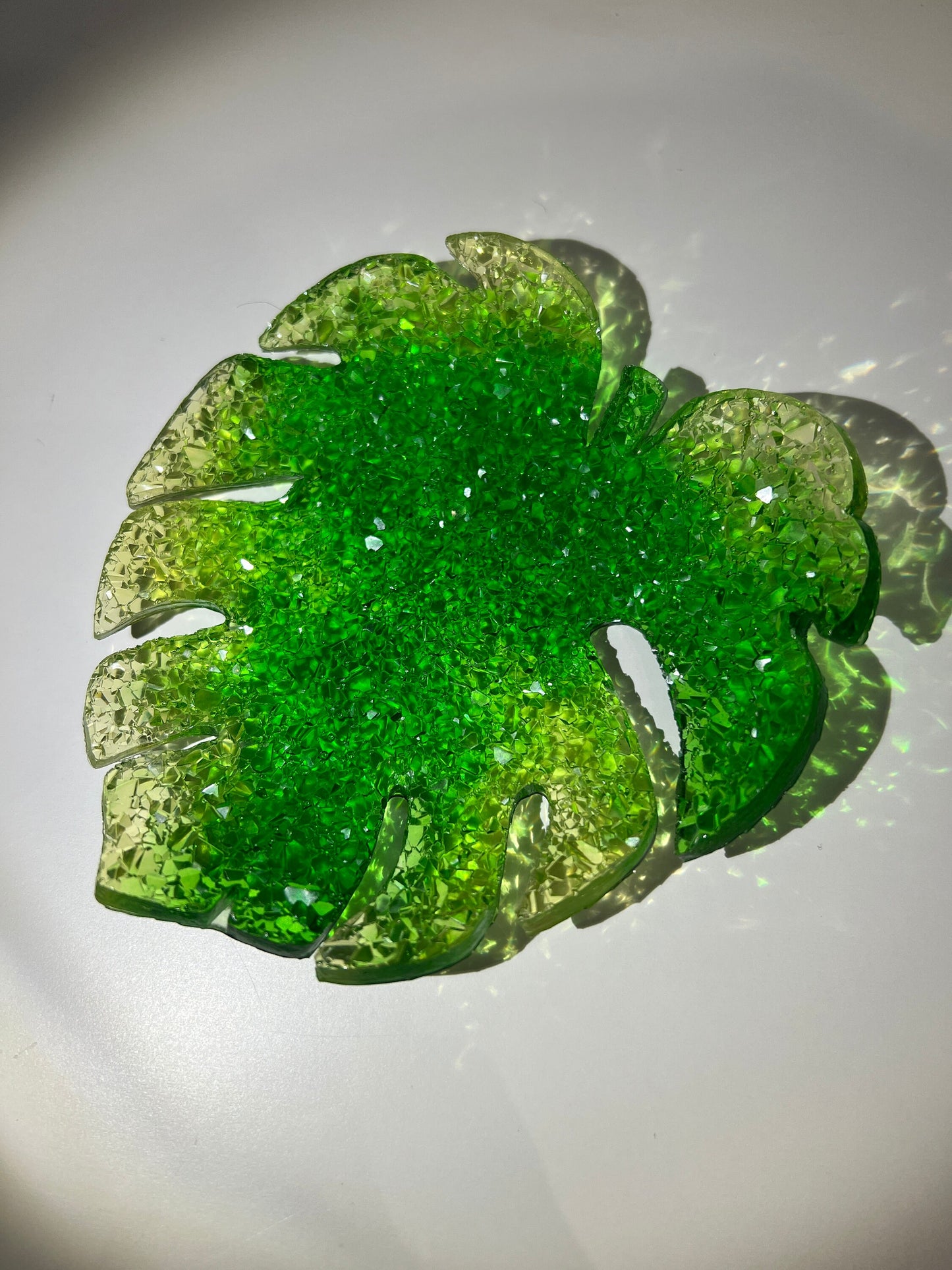 Crystal monstera mold- silicone mold / Resin leaf mold