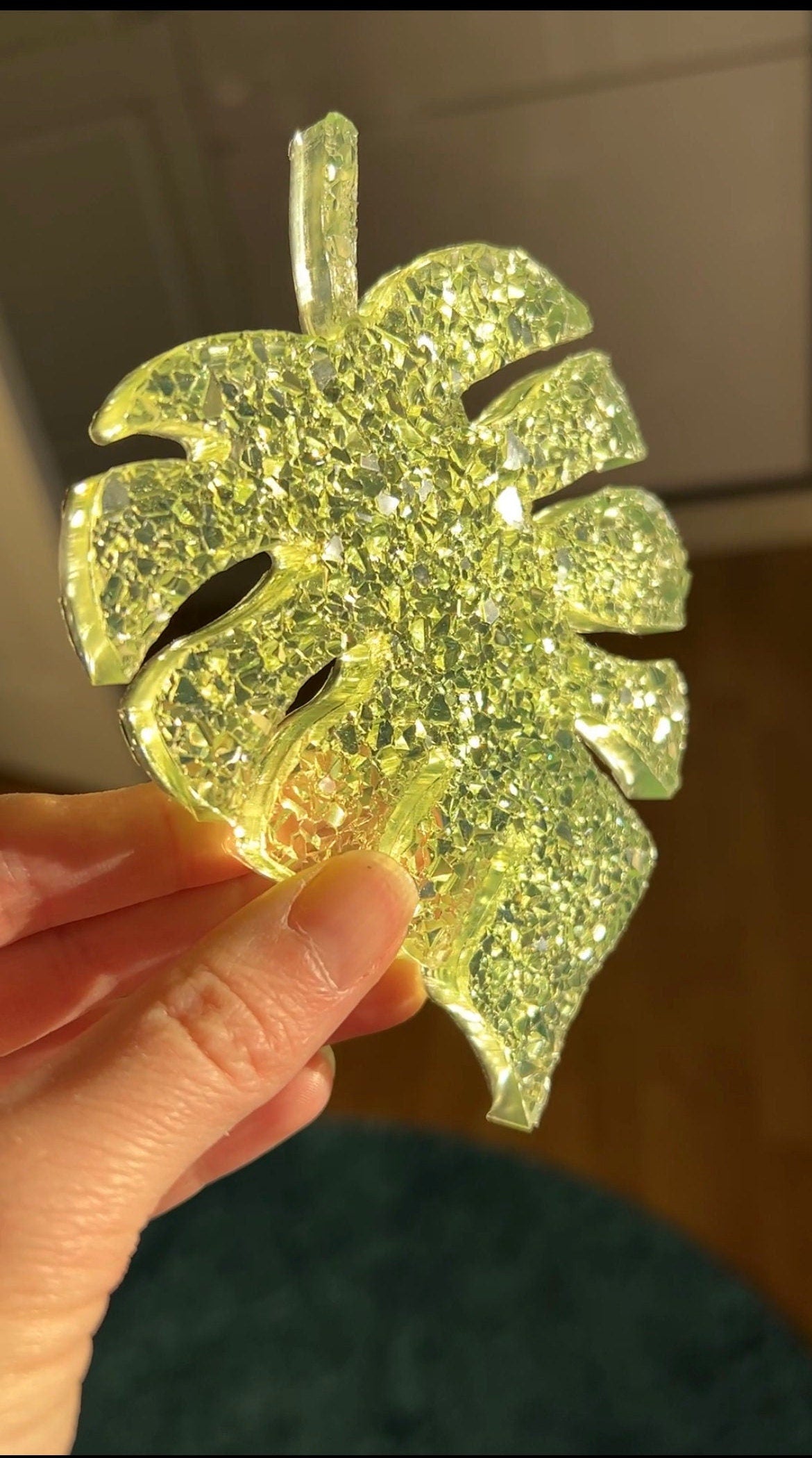Crystal monstera mold- silicone mold / Resin leaf mold