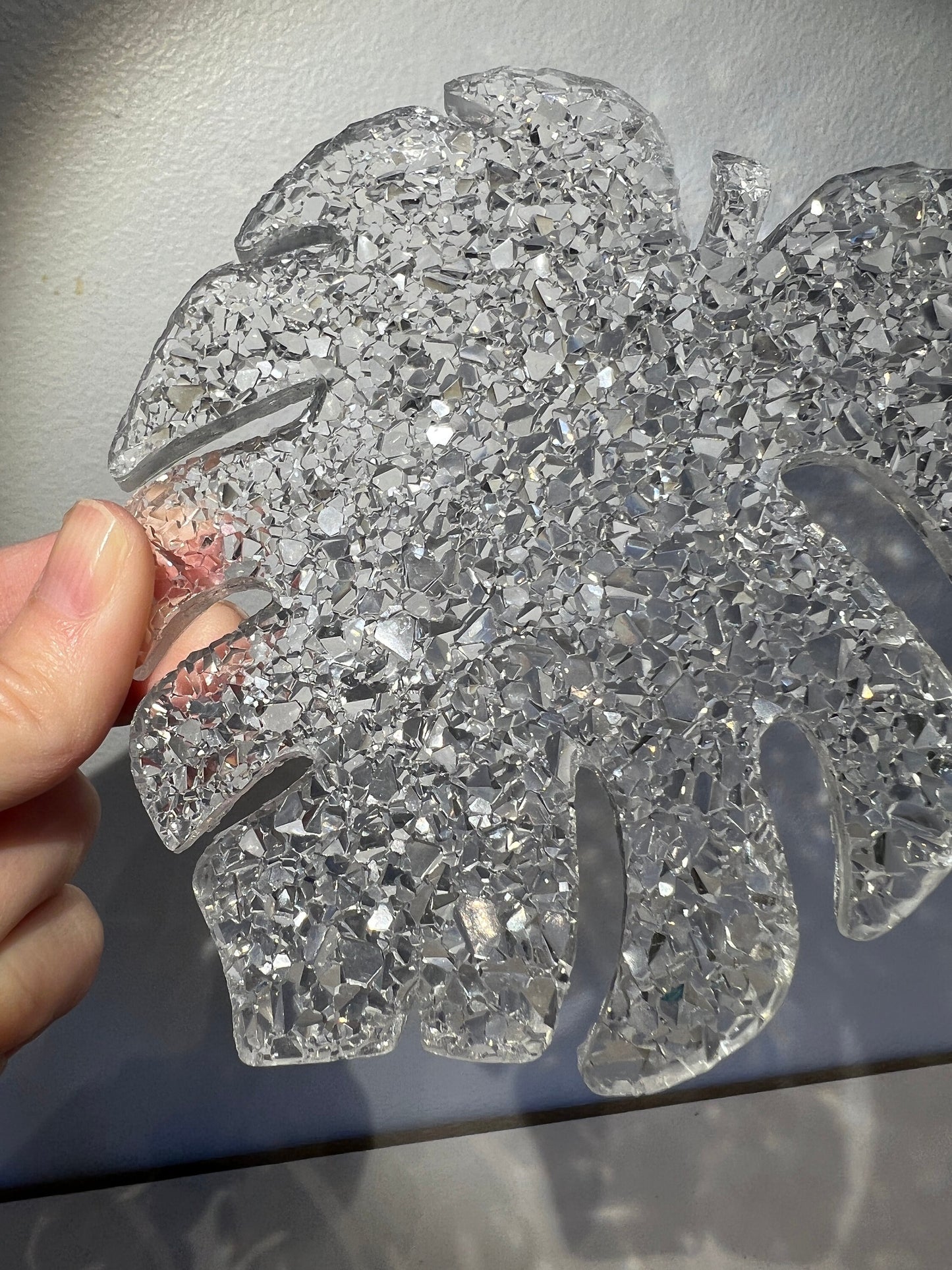 Crystal monstera mold- silicone mold / Resin leaf mold