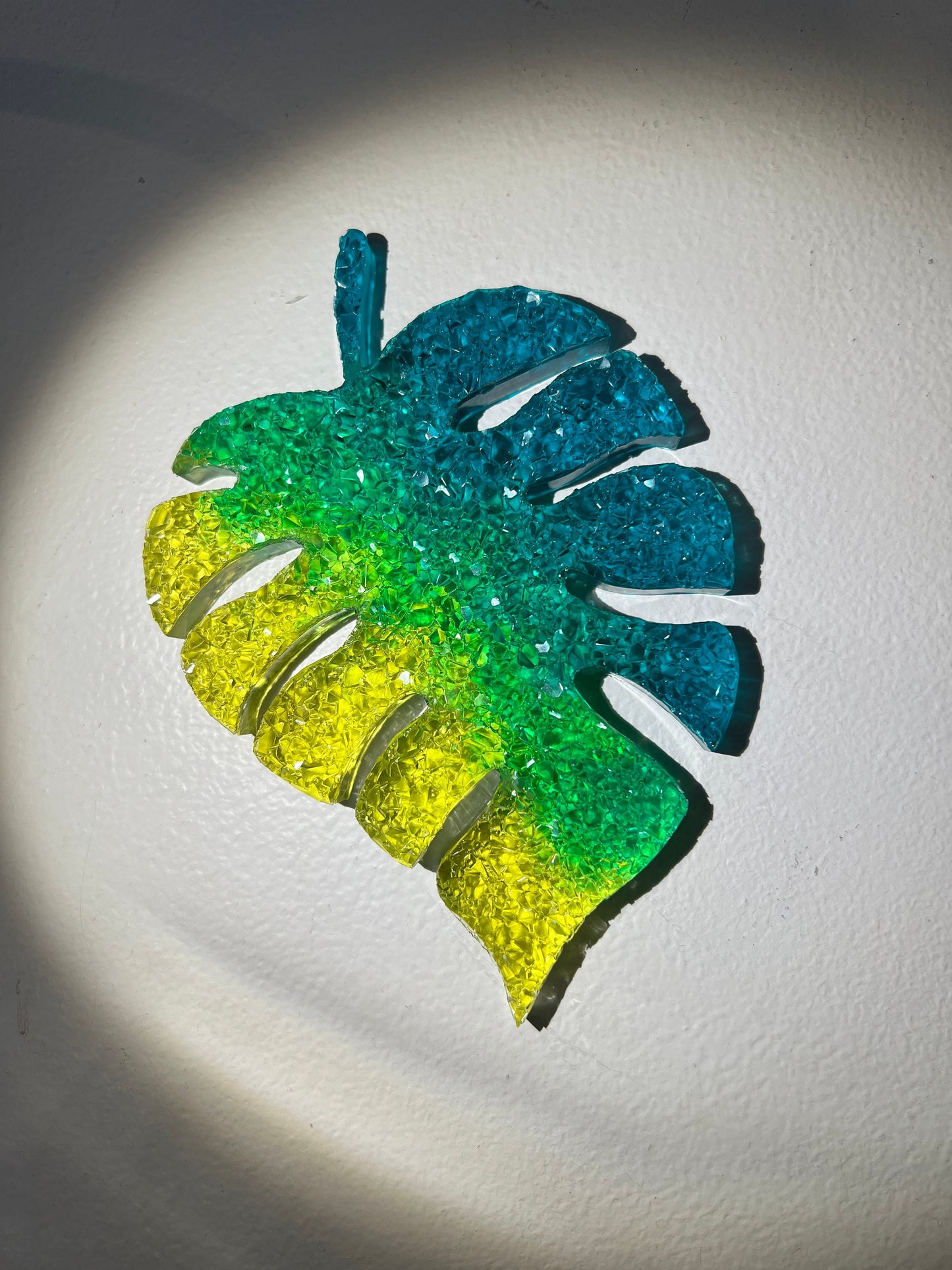 Crystal monstera mold- silicone mold / Resin leaf mold
