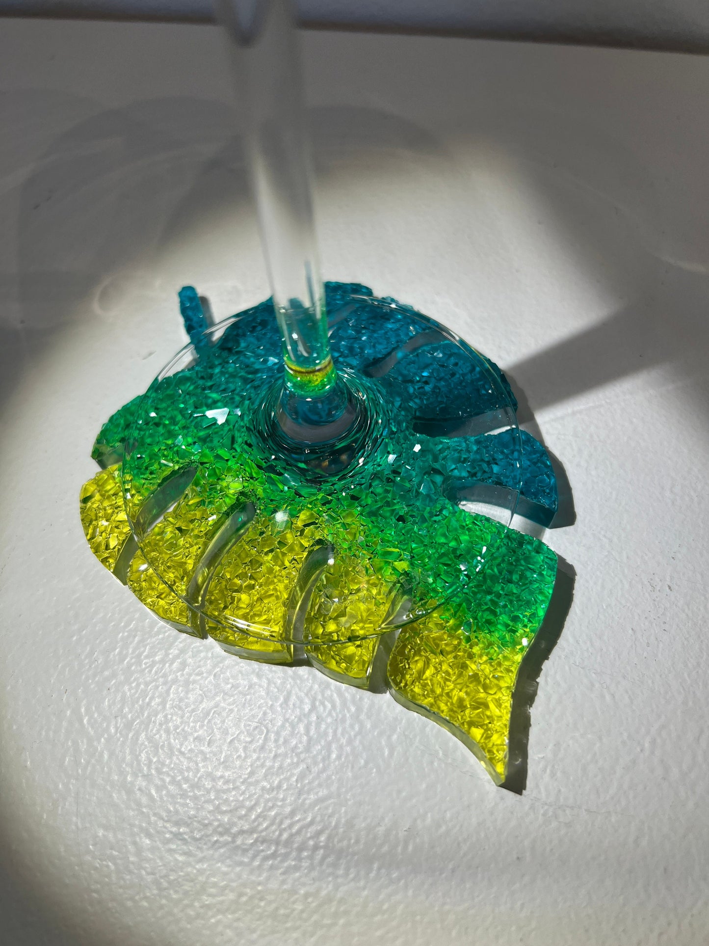 Crystal monstera mold- silicone mold / Resin leaf mold