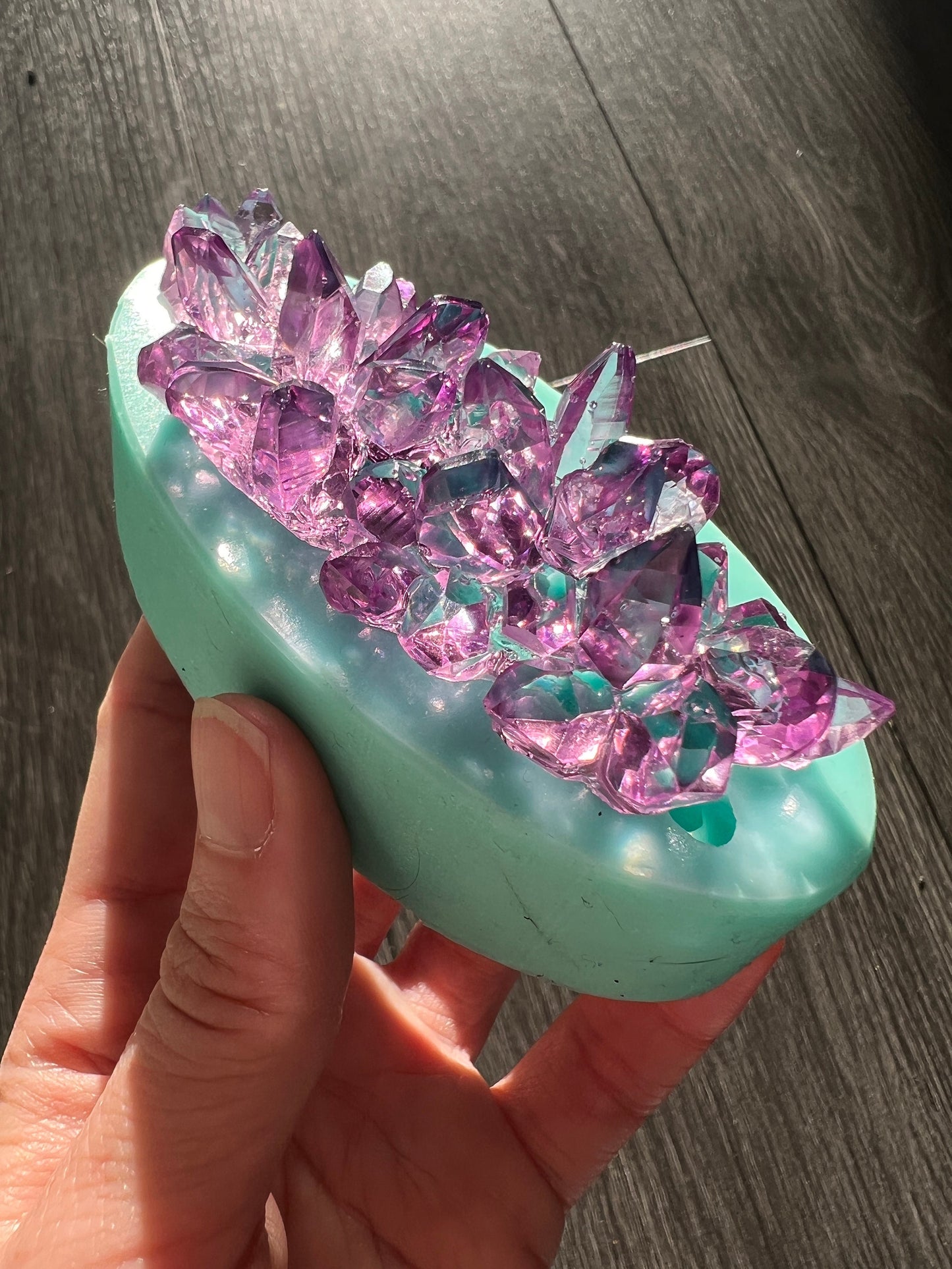 Crystal cluster silicone mold / Crystal Resin mold