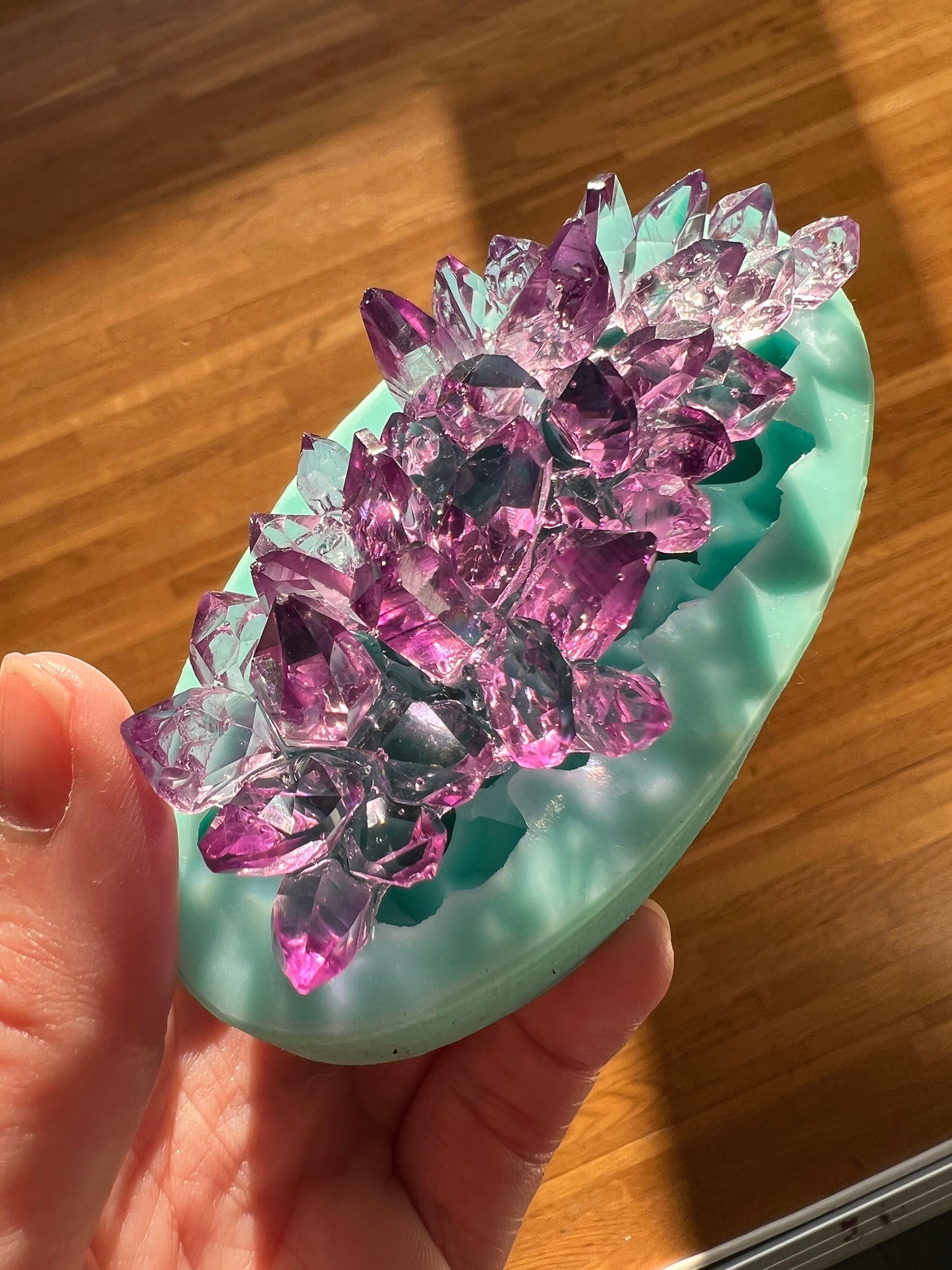 Crystal cluster silicone mold / Crystal Resin mold