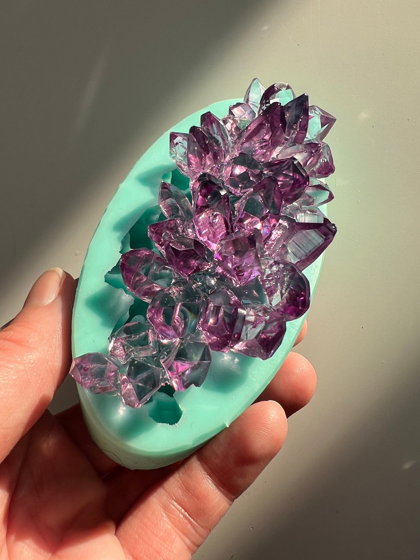 Crystal cluster silicone mold / Crystal Resin mold