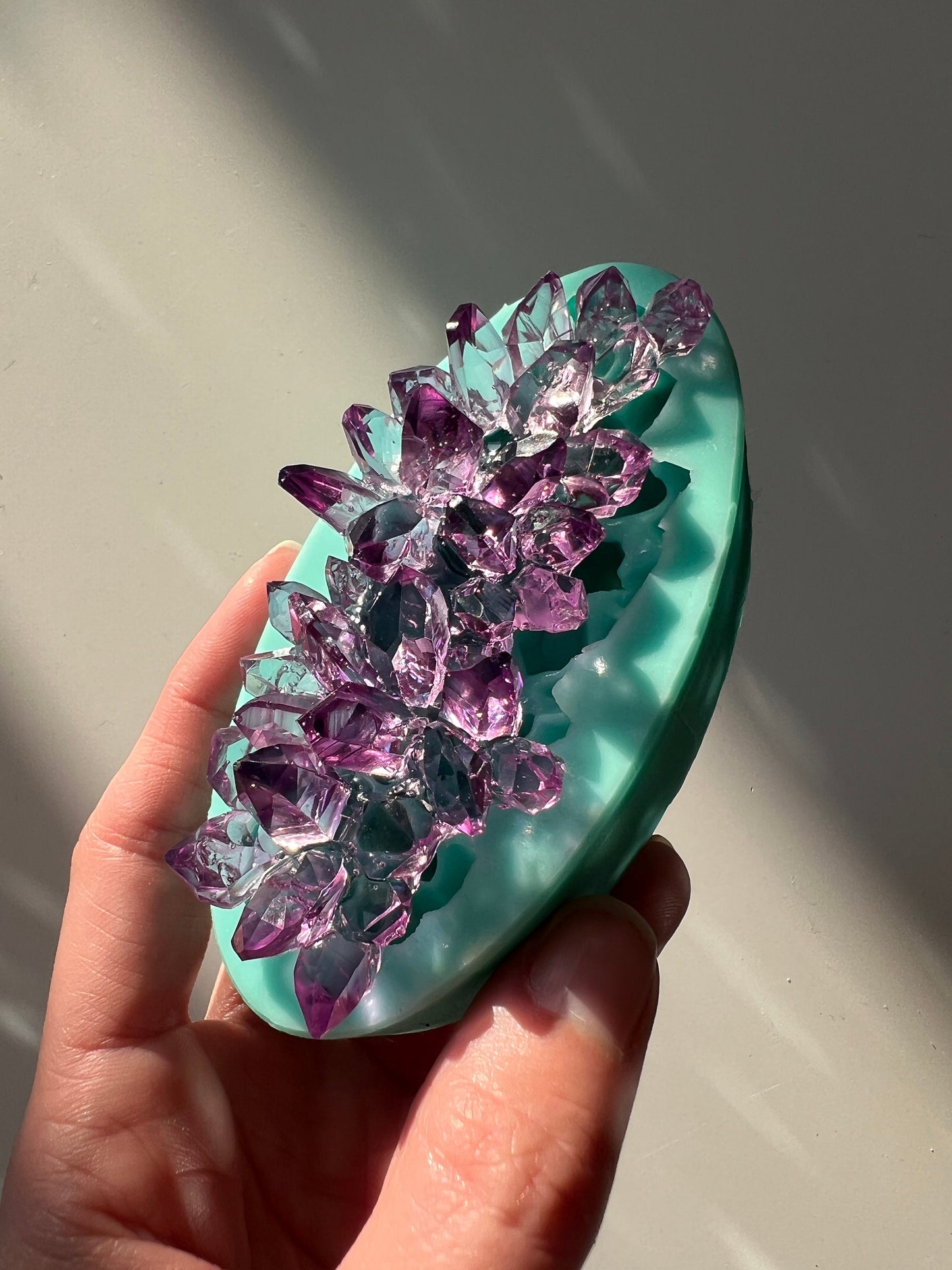 Crystal cluster silicone mold / Crystal Resin mold