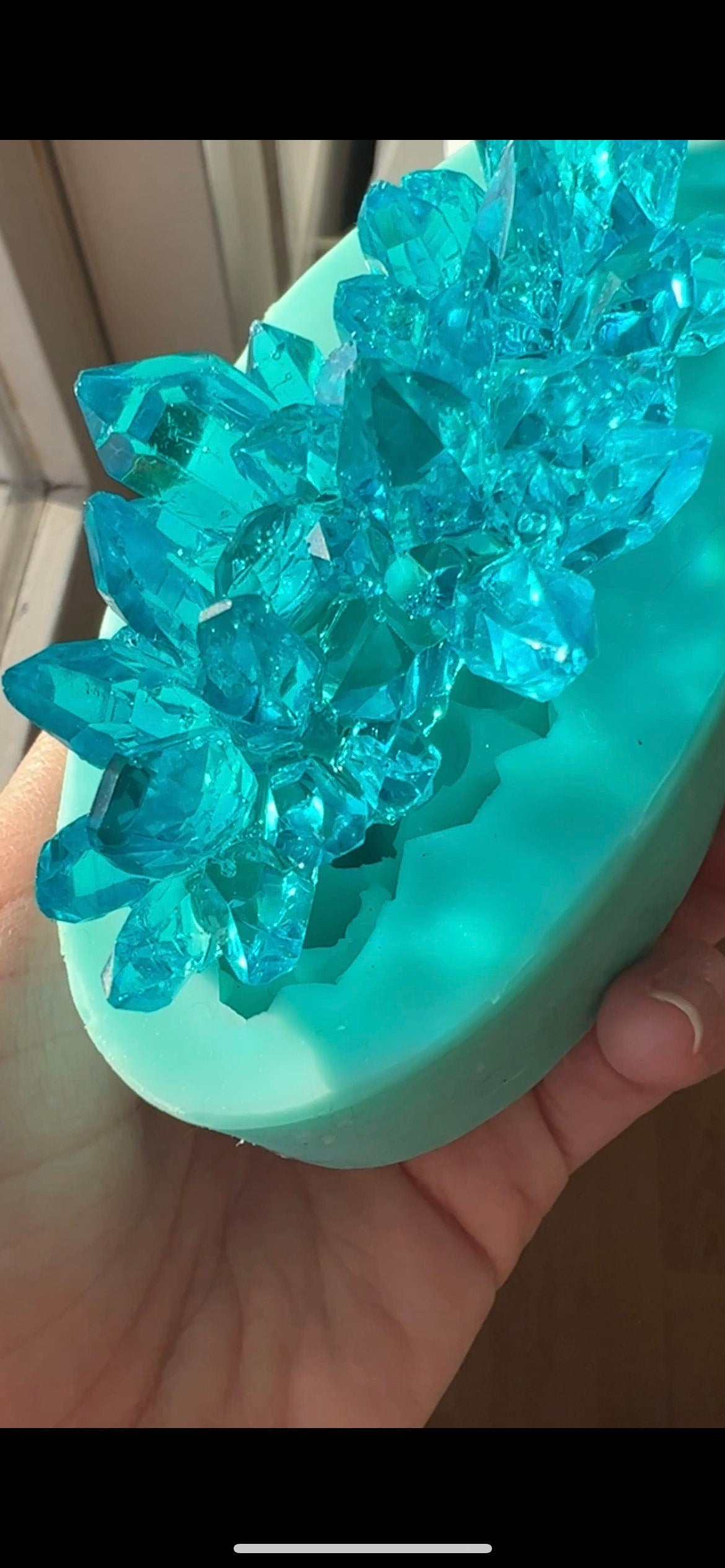 Crystal cluster silicone mold / Crystal Resin mold