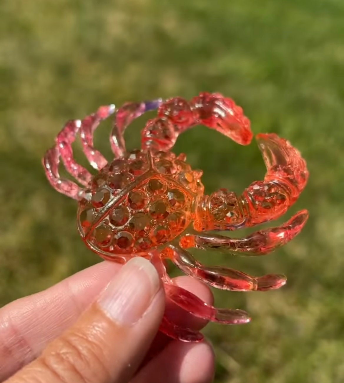 Crystal crab mold- silicone mold / Resin crab mold