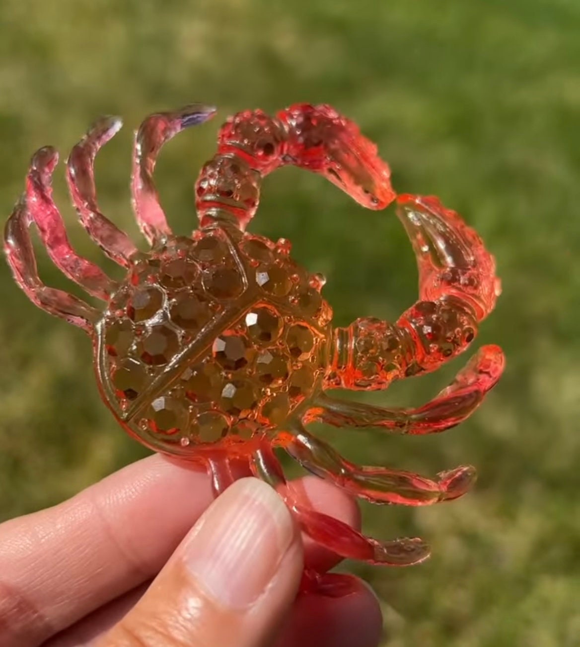 Crystal crab mold- silicone mold / Resin crab mold