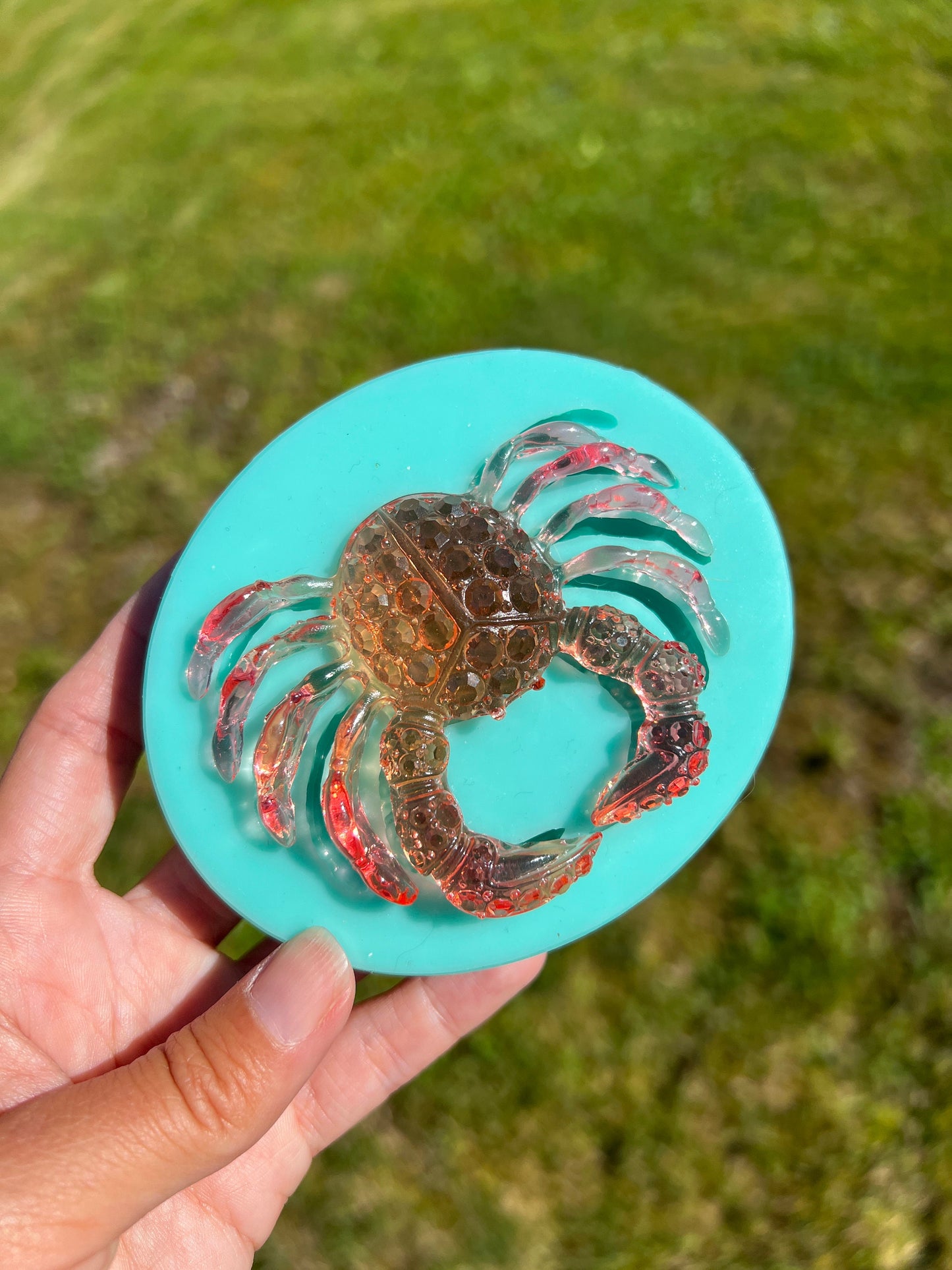 Crystal crab mold- silicone mold / Resin crab mold