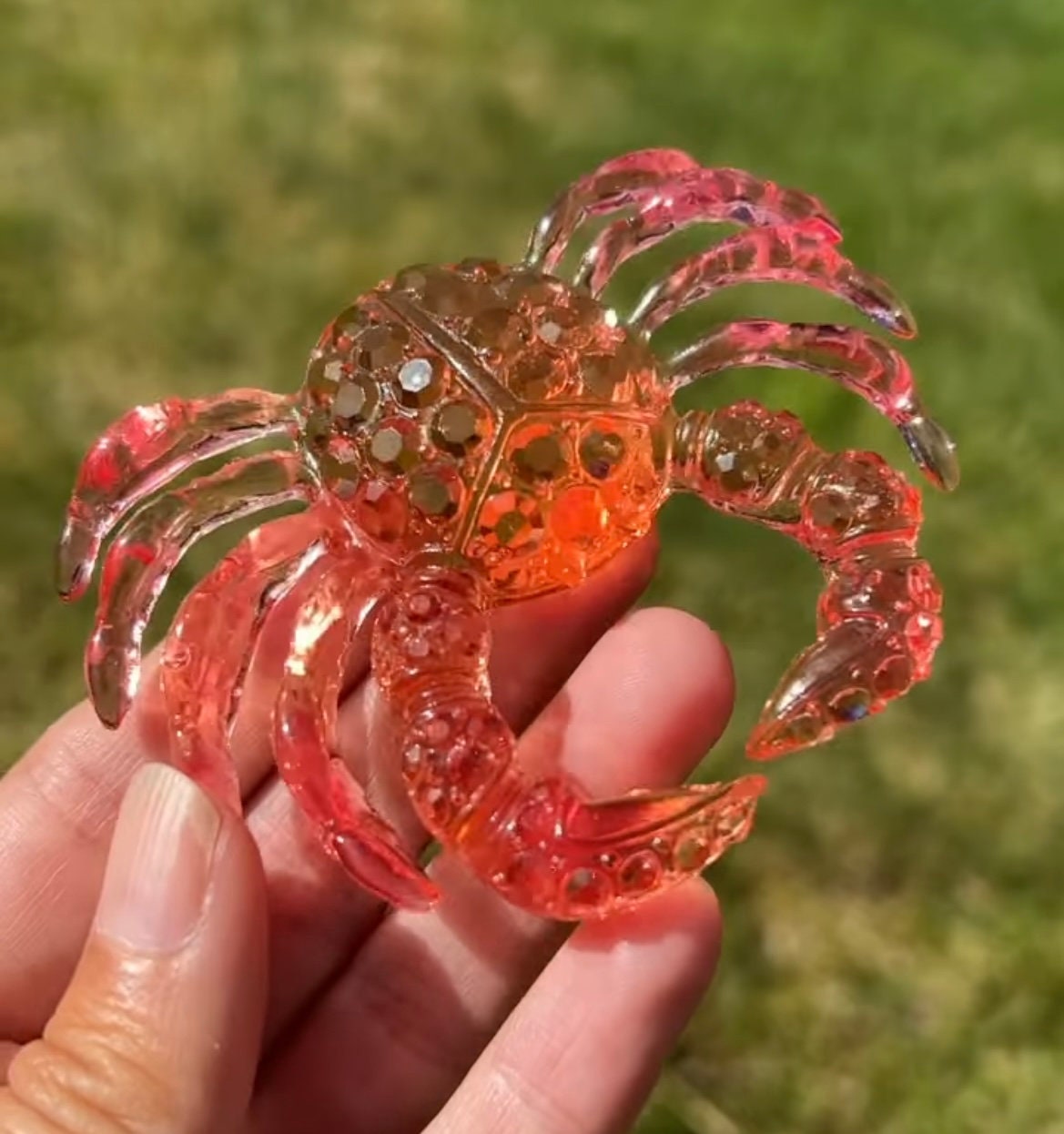 Crystal crab mold- silicone mold / Resin crab mold
