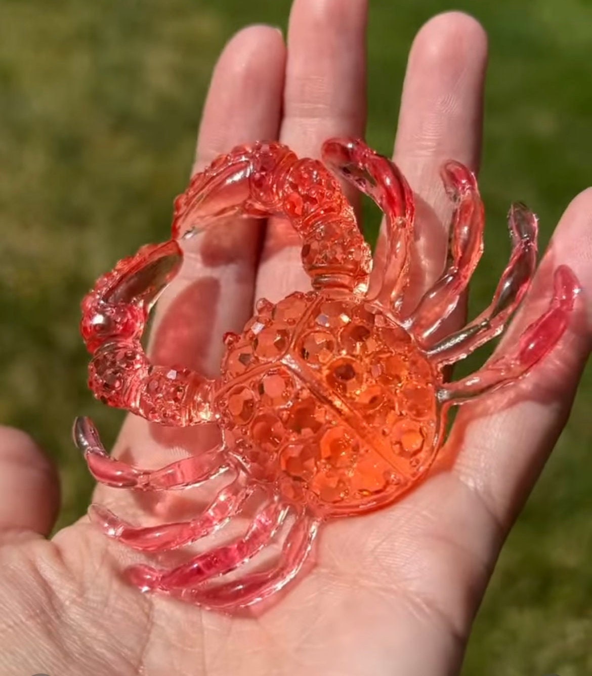 Crystal crab mold- silicone mold / Resin crab mold