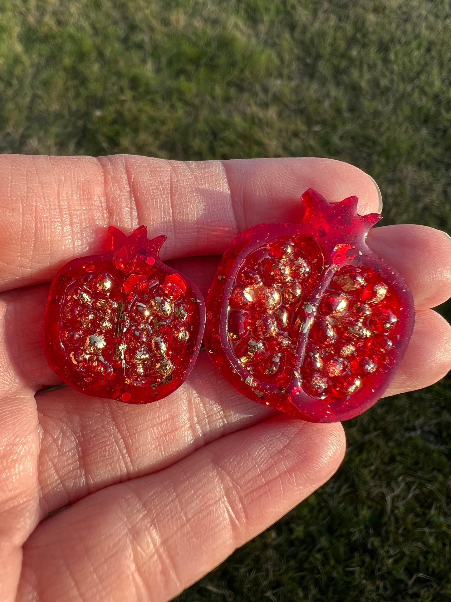 mini Pomegranate earring silicone mold / Resin molds