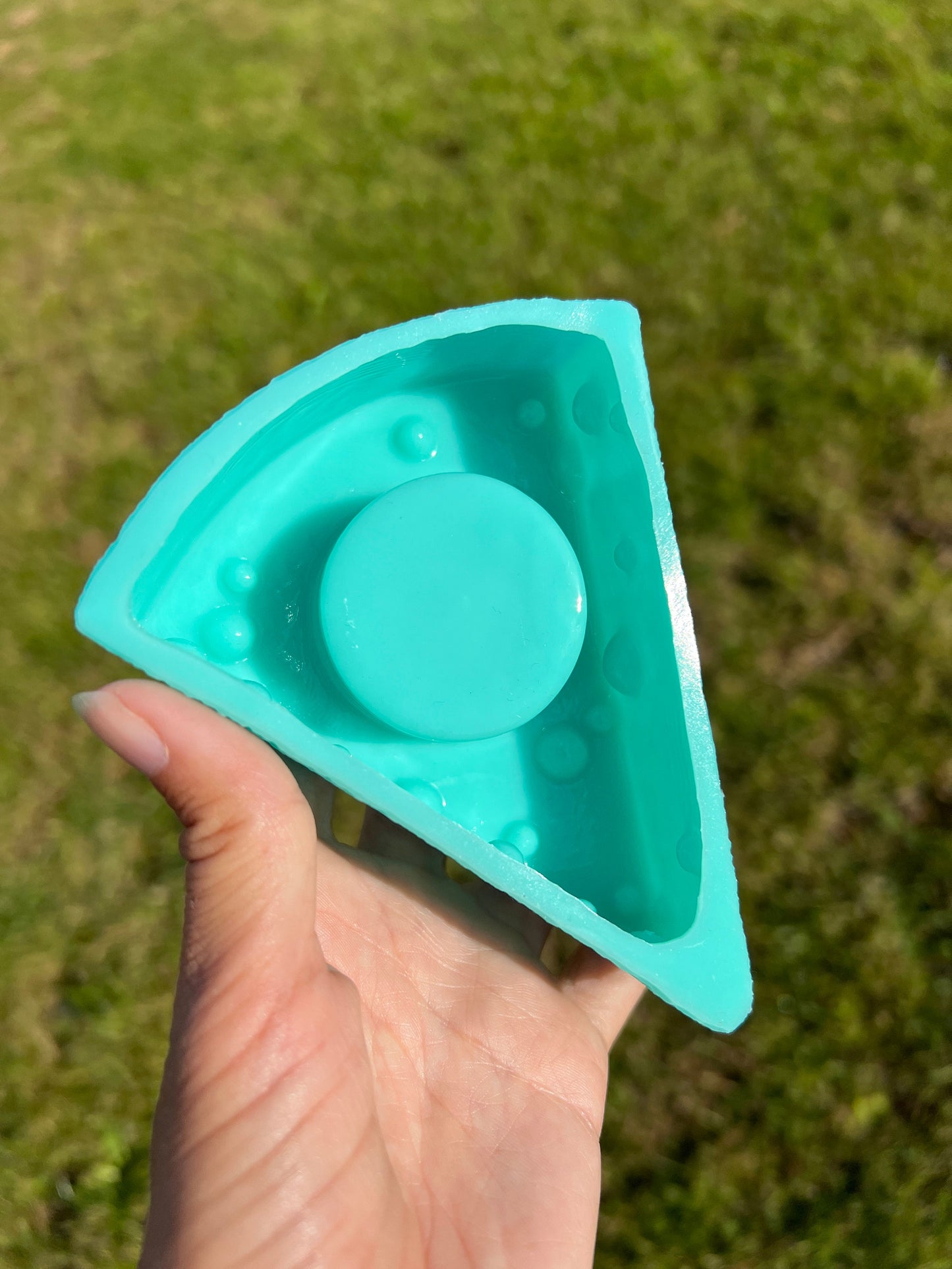 Cheese silicone mold - Candle holder / Resin mold