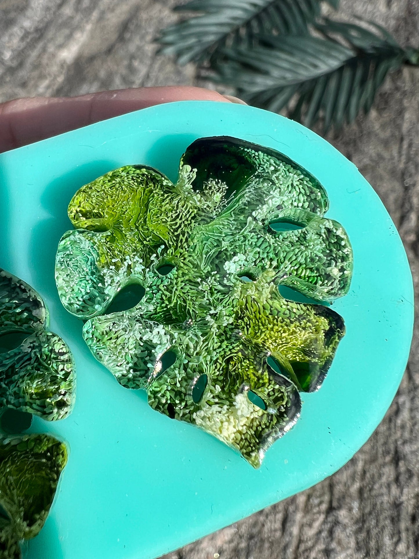 monstera earrings silicone mold / Resin molds