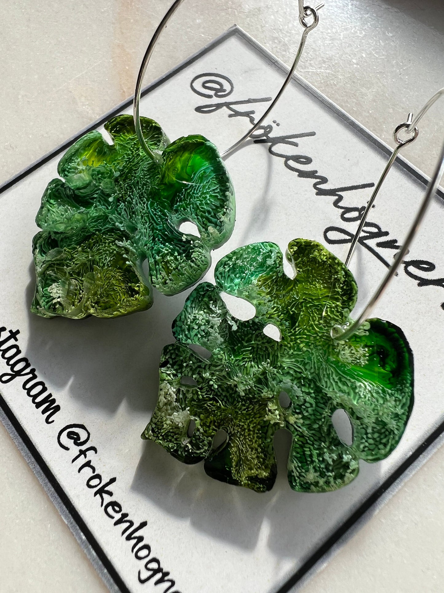 monstera earrings silicone mold / Resin molds