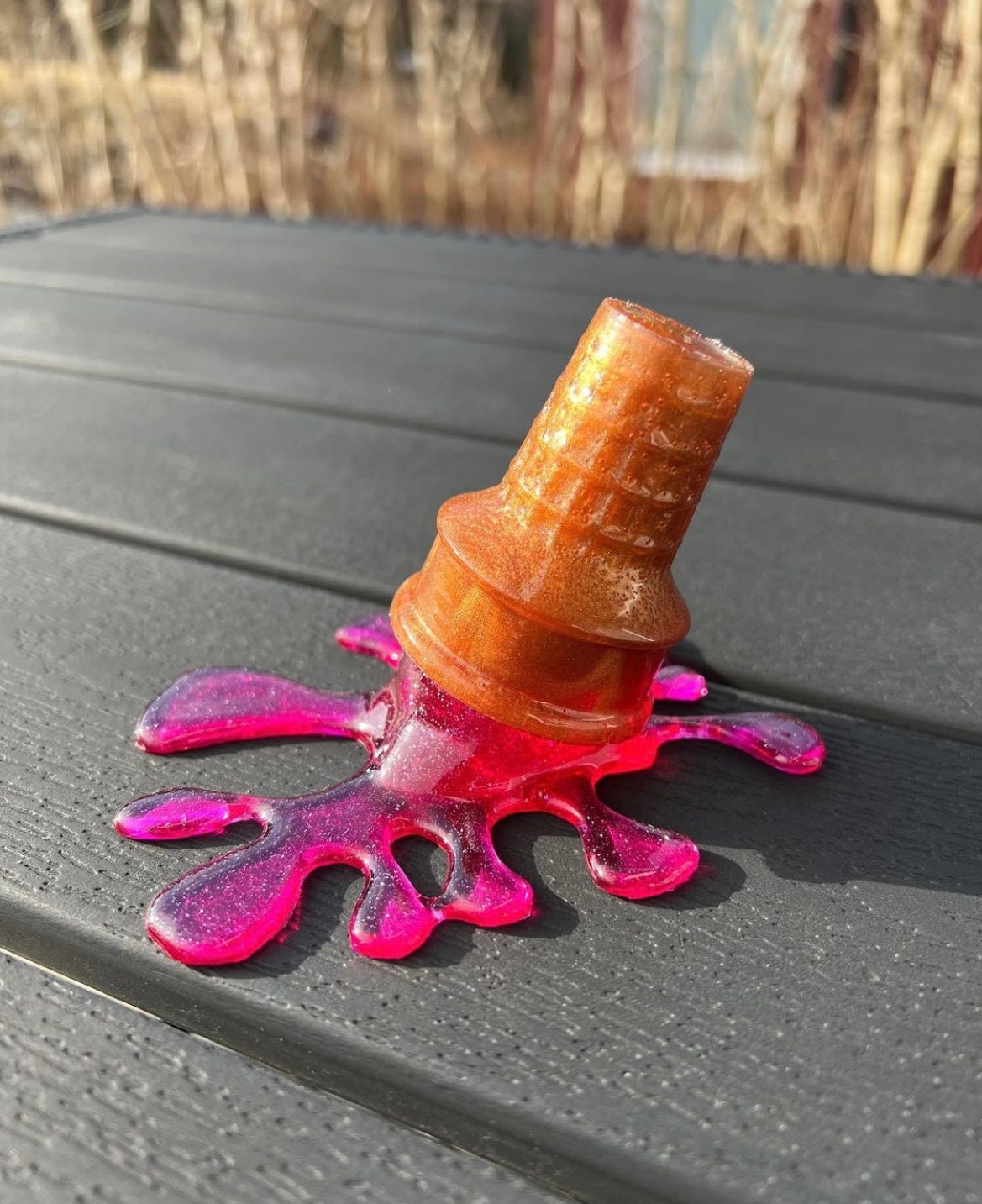 Ice cream splash silicone mold / Resin mold