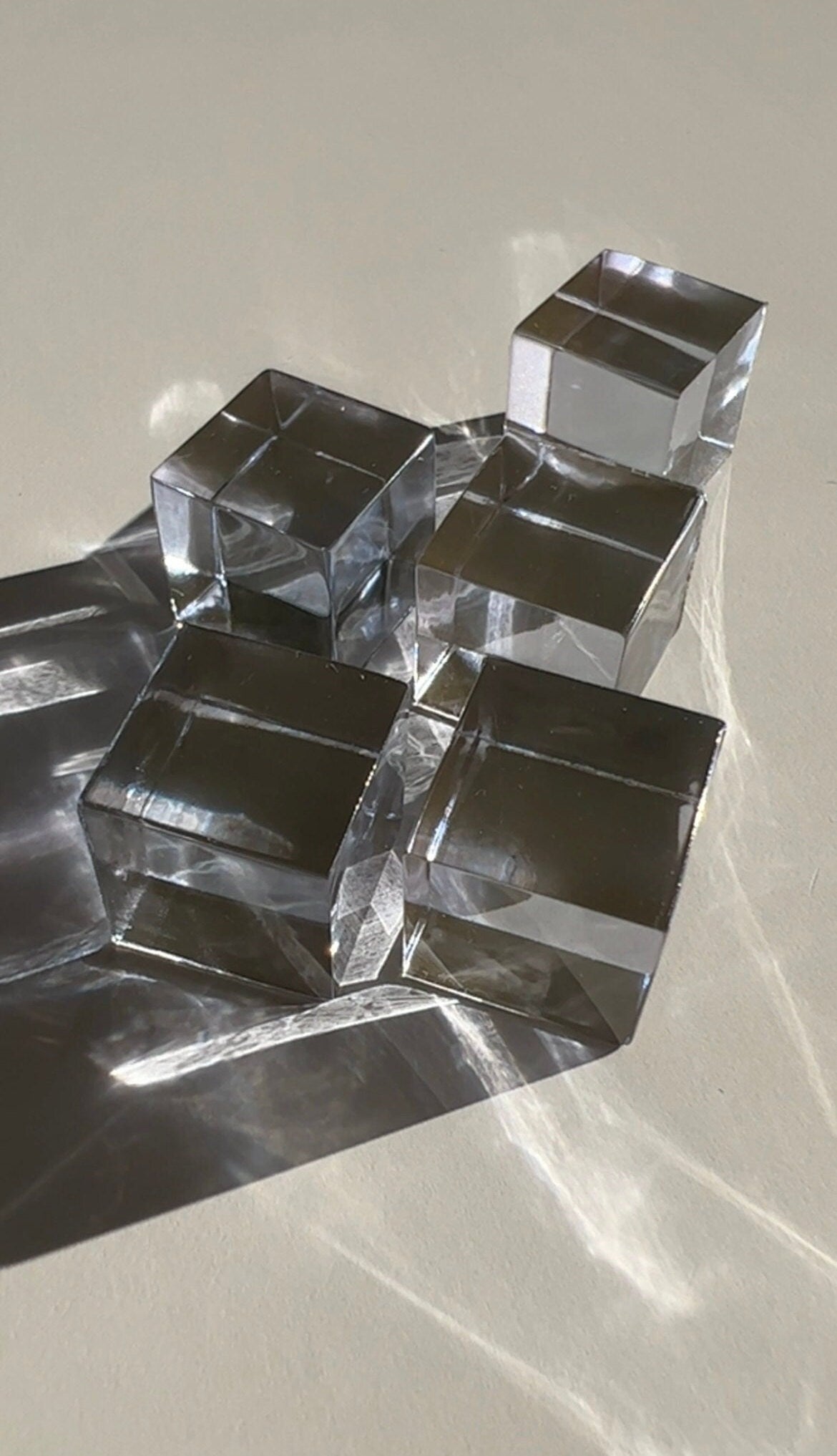 6 Crystal cubes silicone mold / Crystal Resin mold