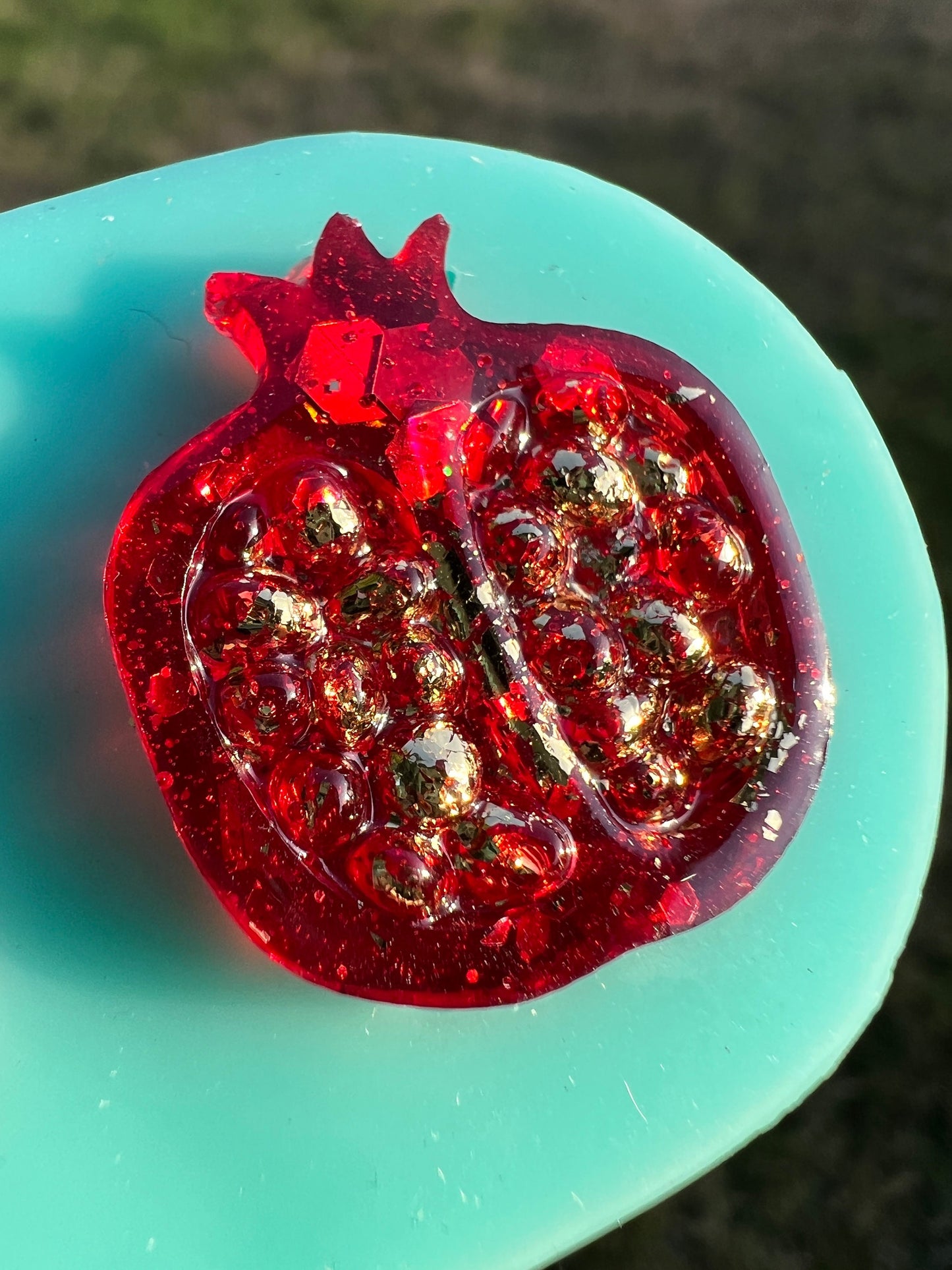 mini Pomegranate earring silicone mold / Resin molds