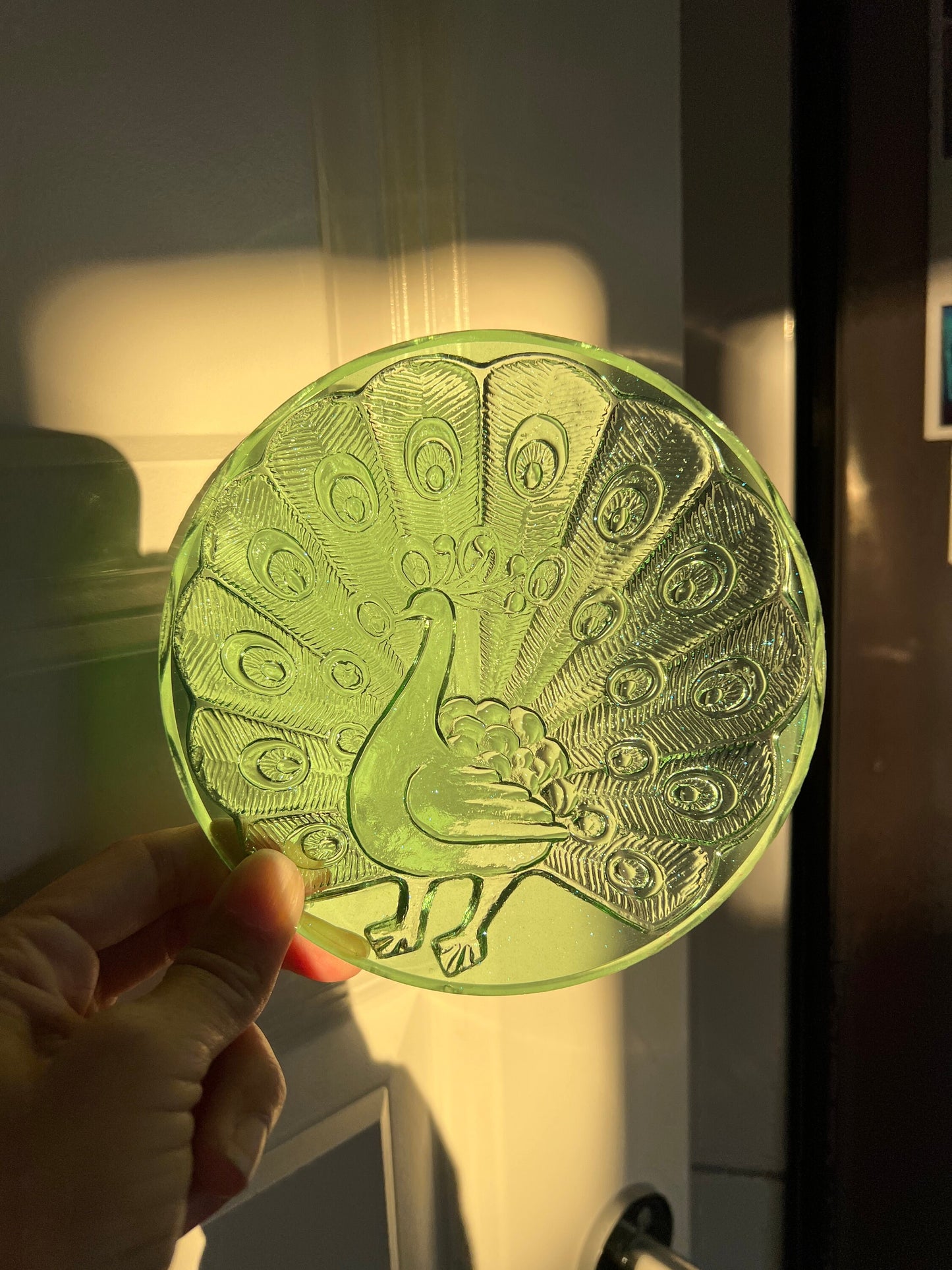 Peacock Crystal coaster silicone mold / Resin mold