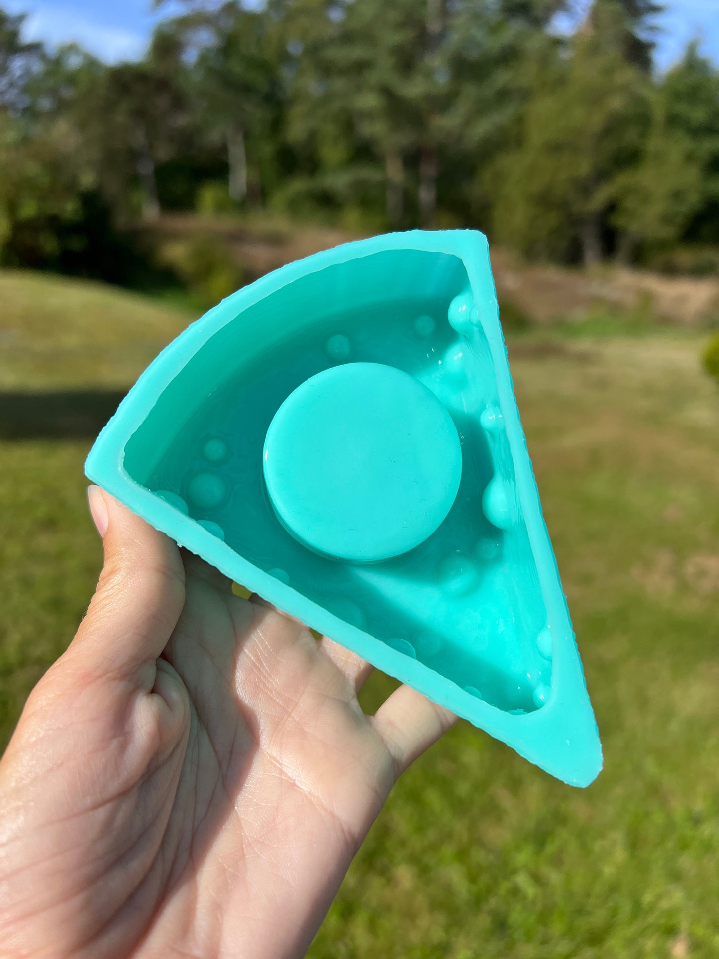 Cheese silicone mold - Candle holder / Resin mold