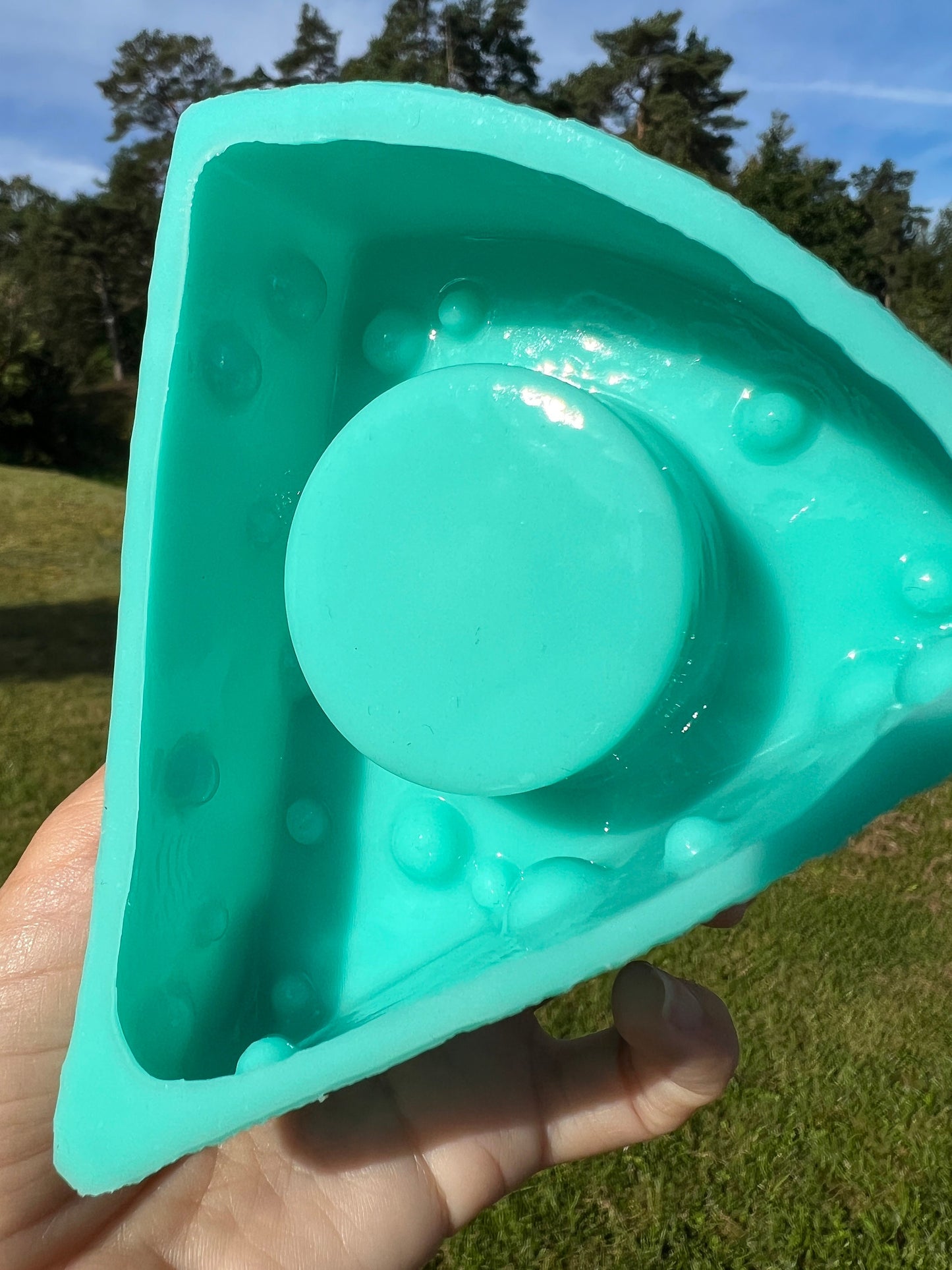 Cheese silicone mold - Candle holder / Resin mold