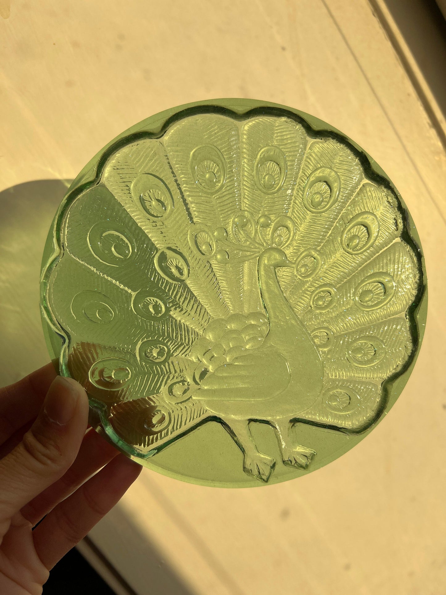 Peacock Crystal coaster silicone mold / Resin mold