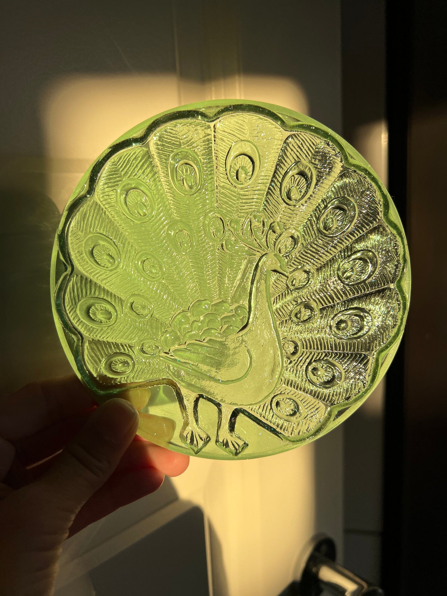 Peacock Crystal coaster silicone mold / Resin mold