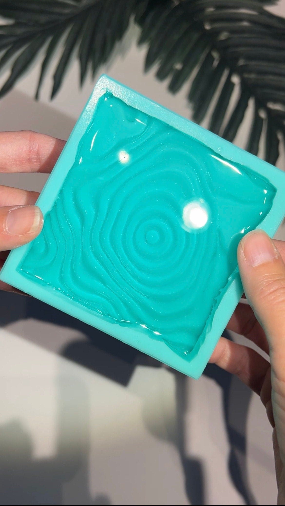 Square water coaster silicone mold / Resin mold