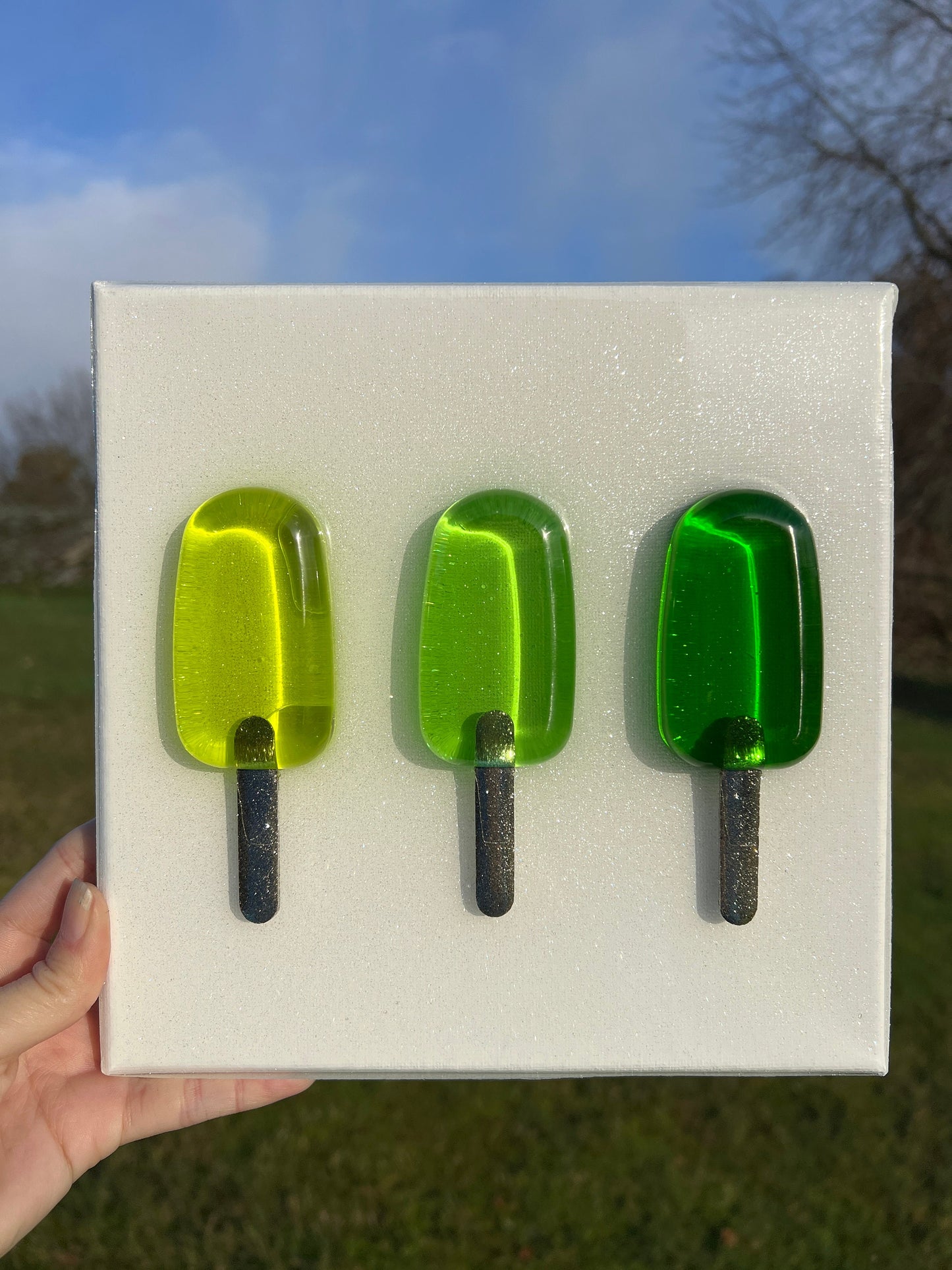 Popsicle art painting