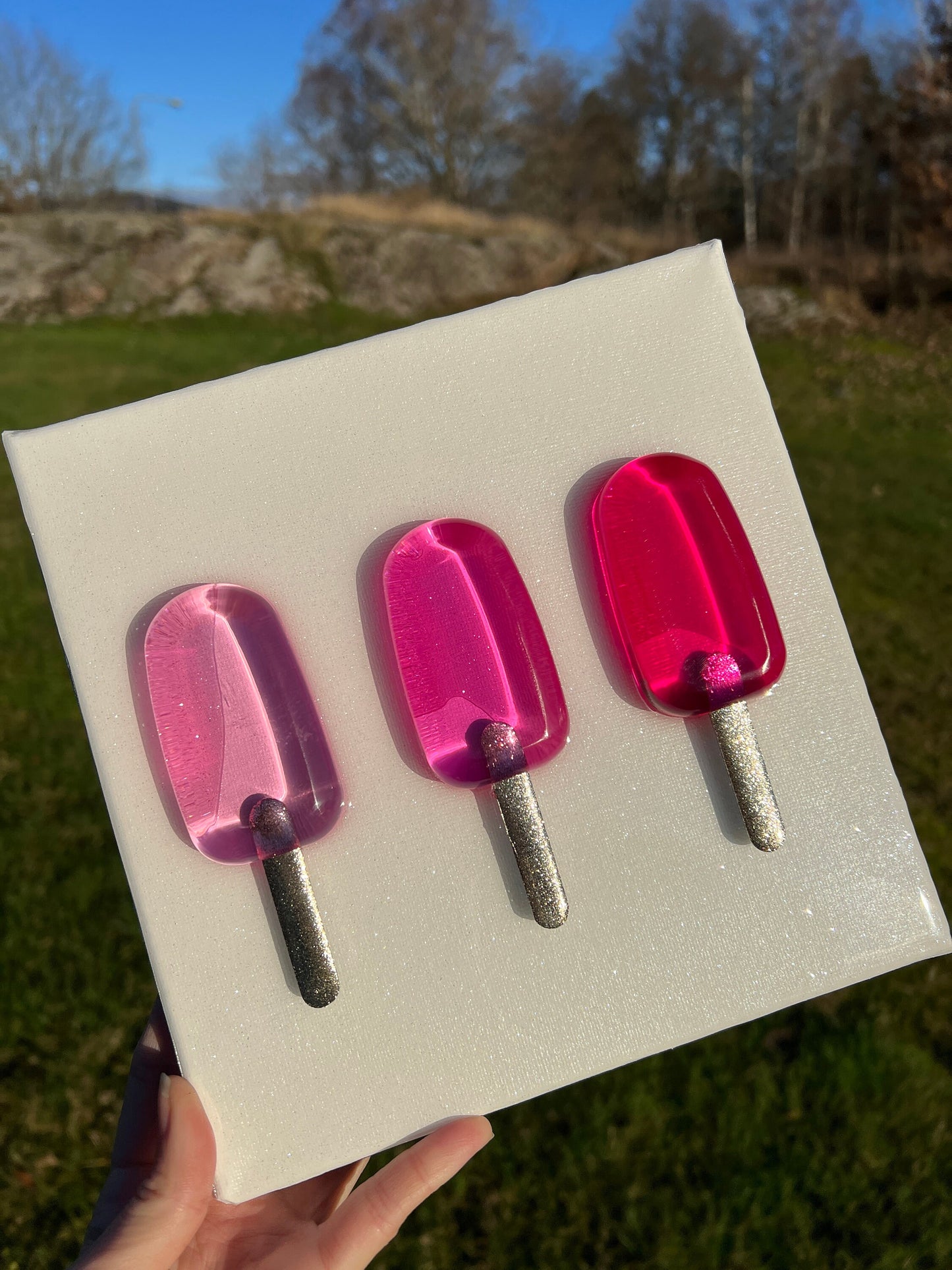 Popsicle art painting
