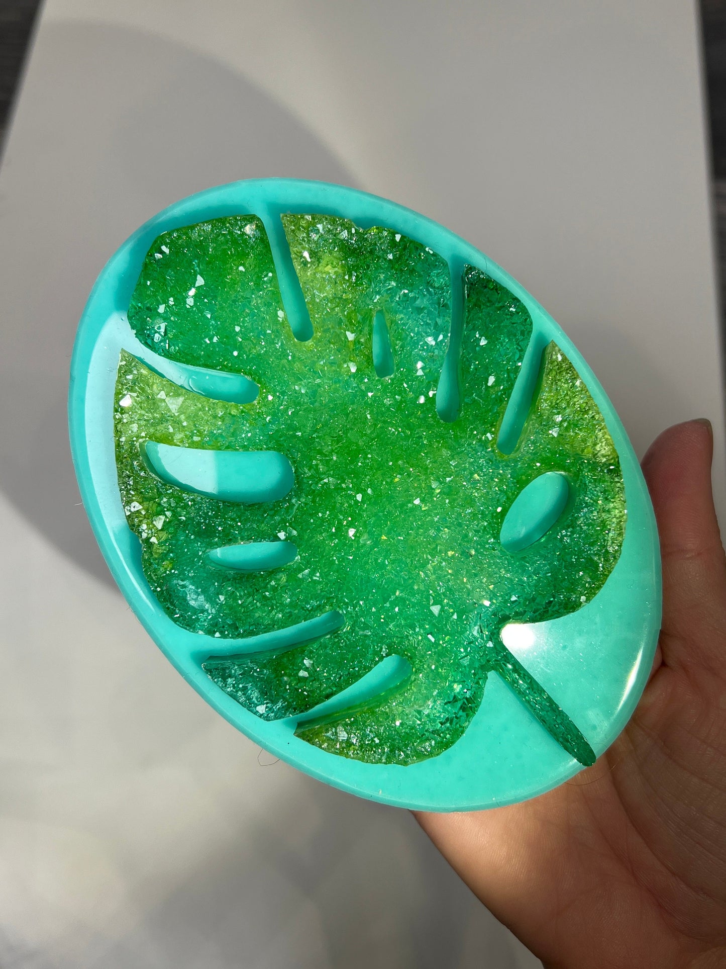 New Crystal monstera mold- silicone mold / Resin mold