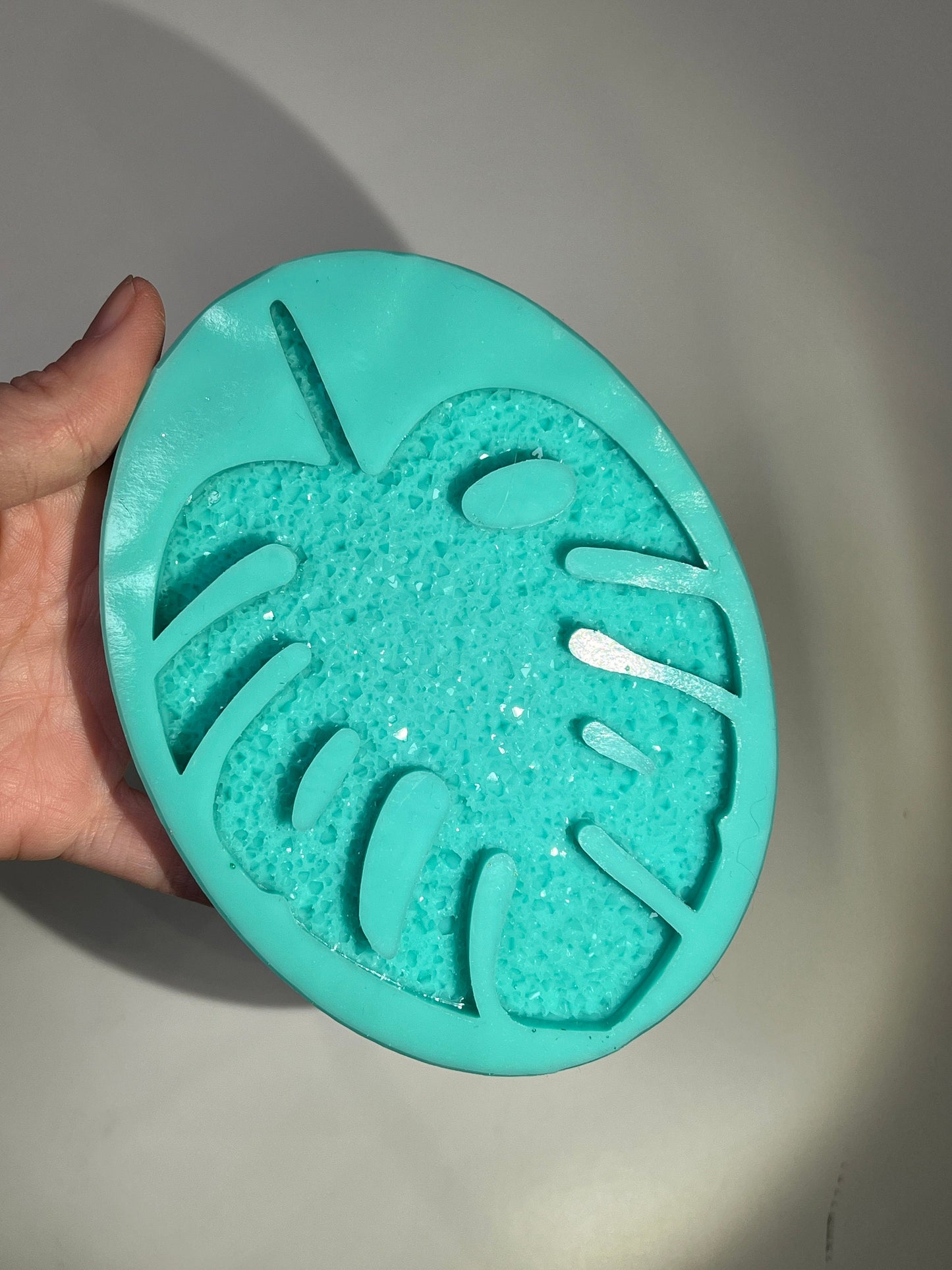 New Crystal monstera mold- silicone mold / Resin mold