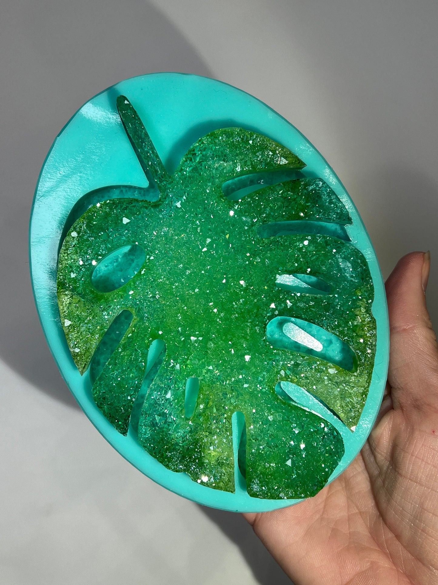 New Crystal monstera mold- silicone mold / Resin mold