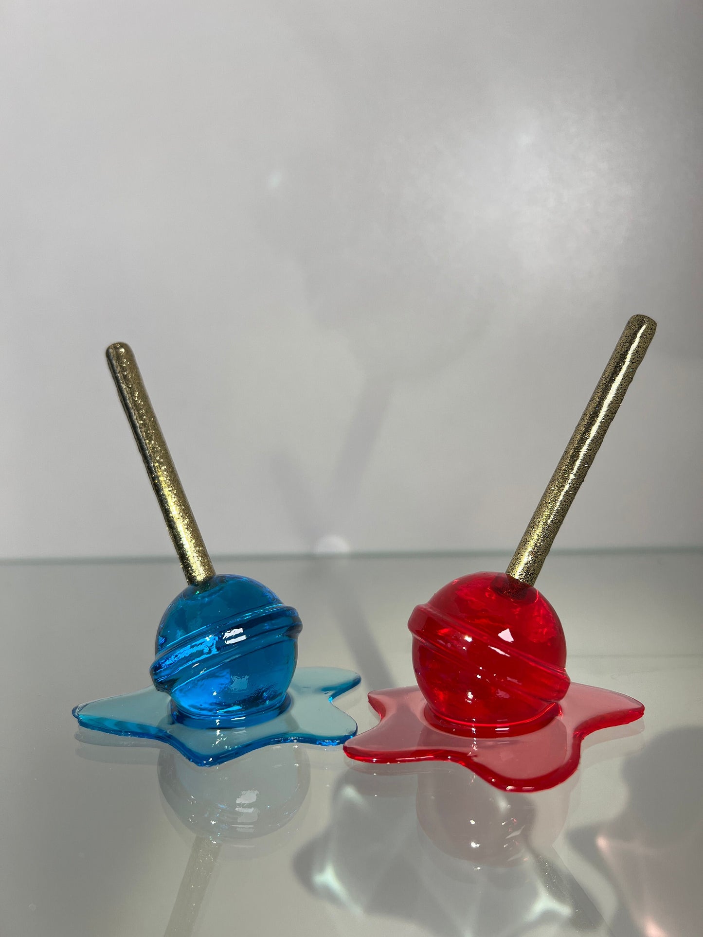 melted lollipop silicone mold / Resin mold