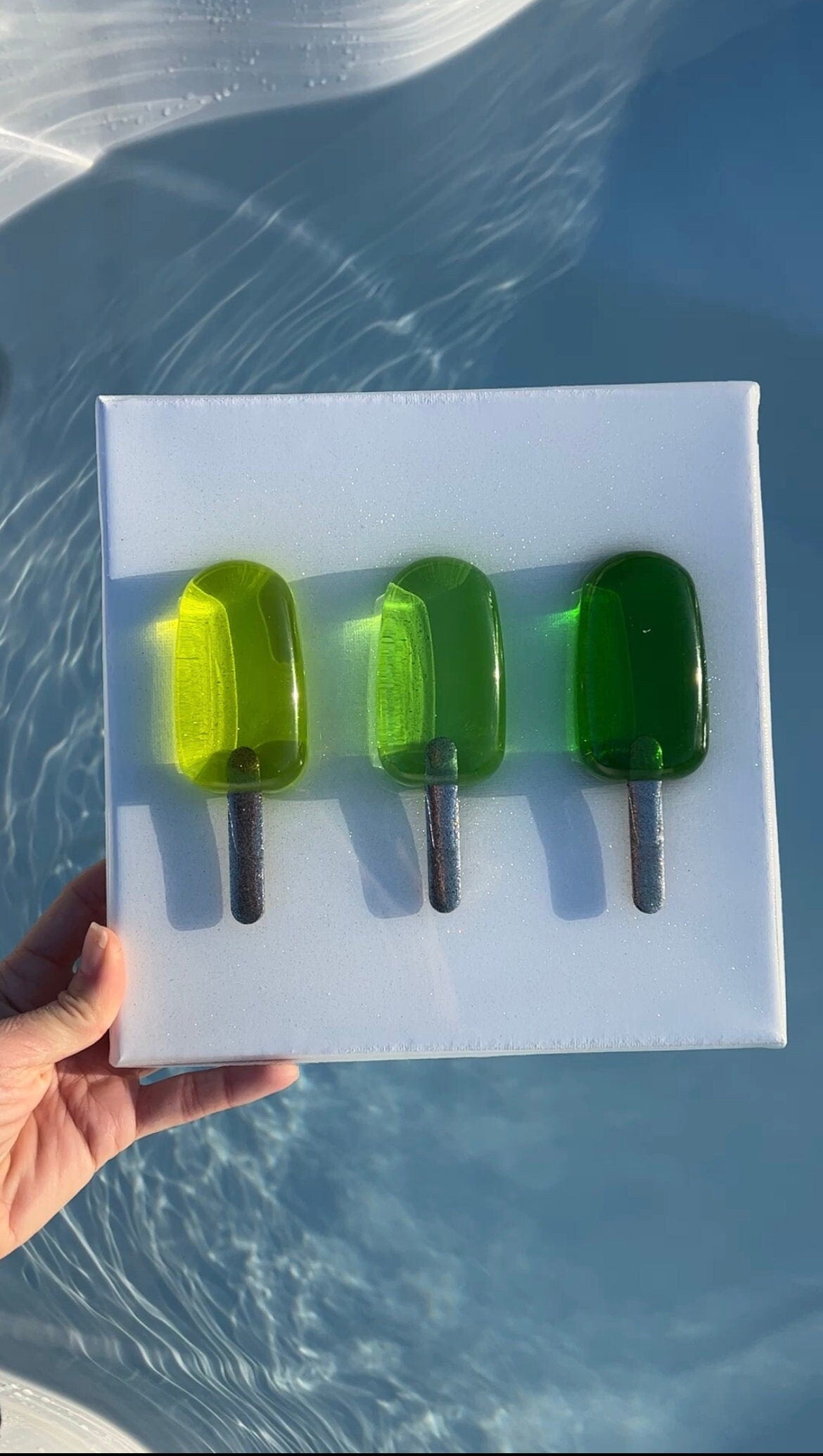 Popsicle art painting