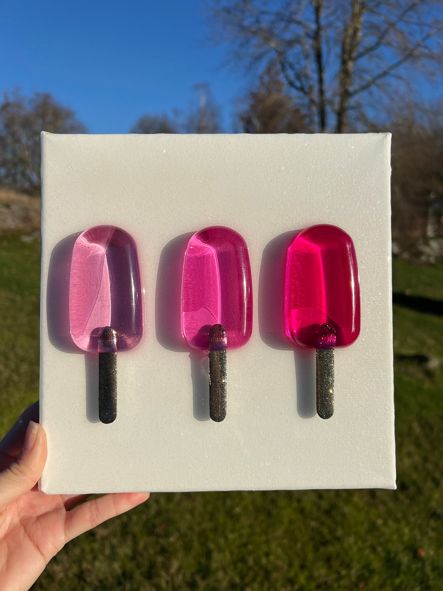 Popsicle art painting