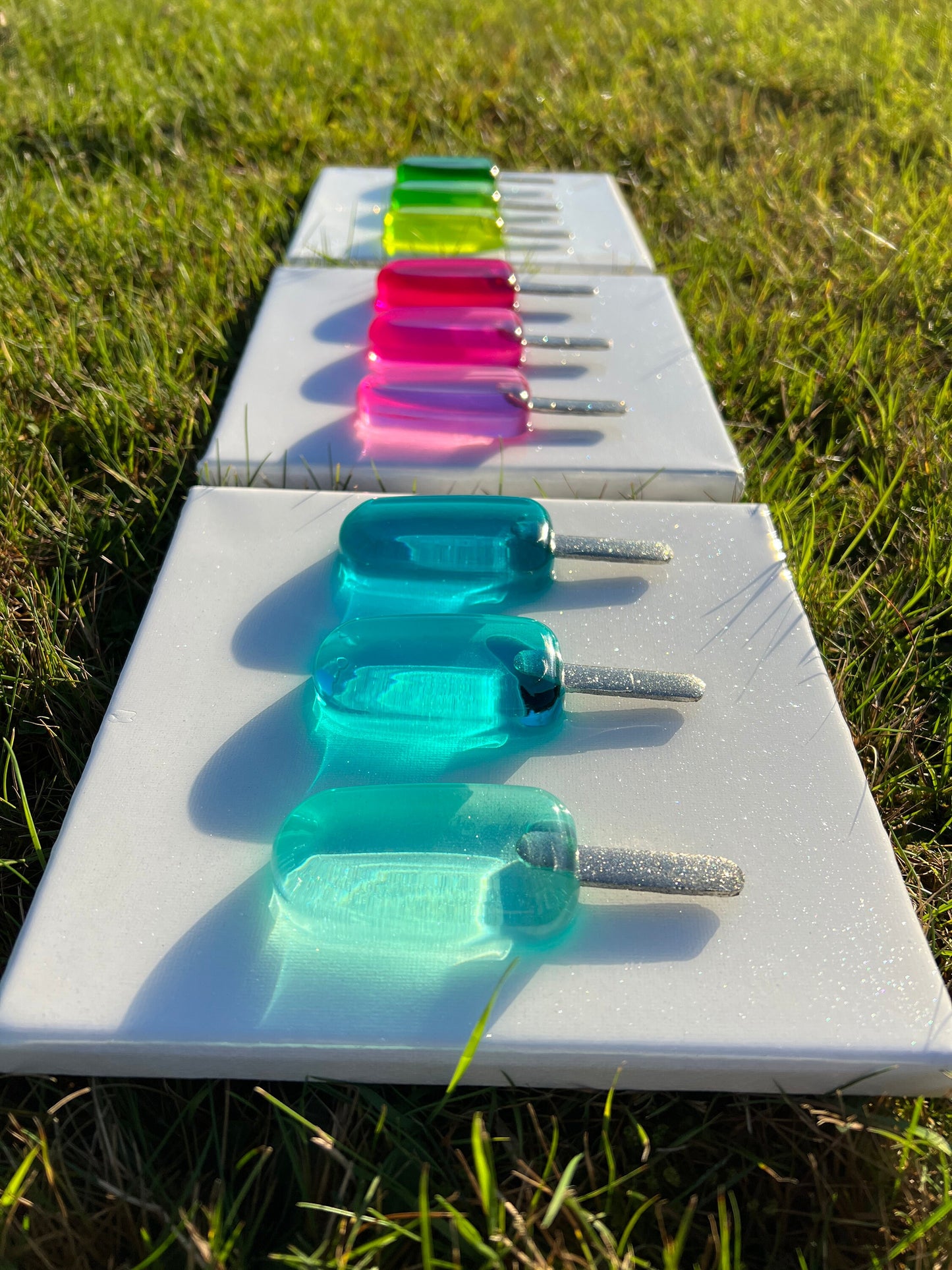 Popsicle art painting
