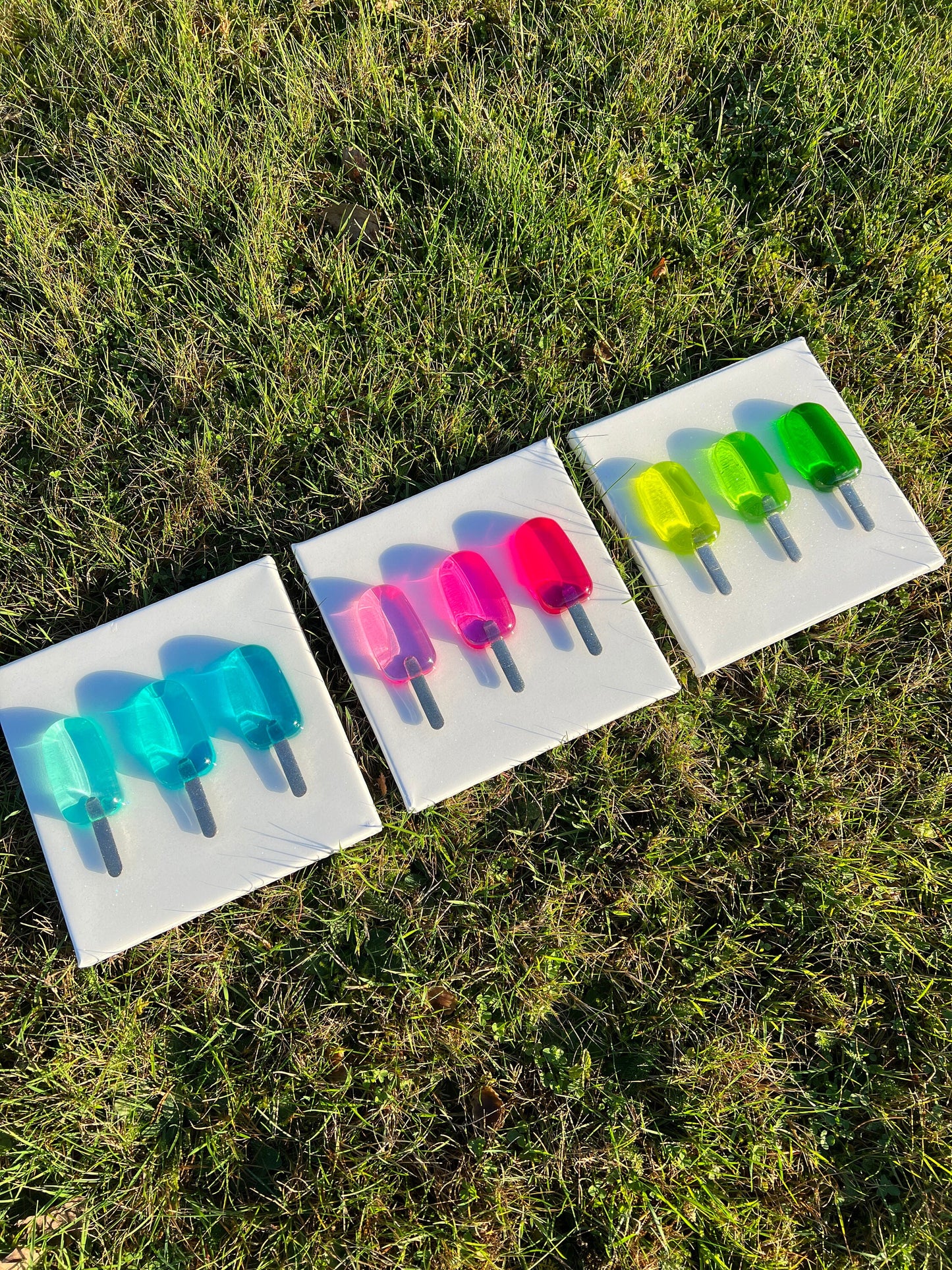 Popsicle art painting