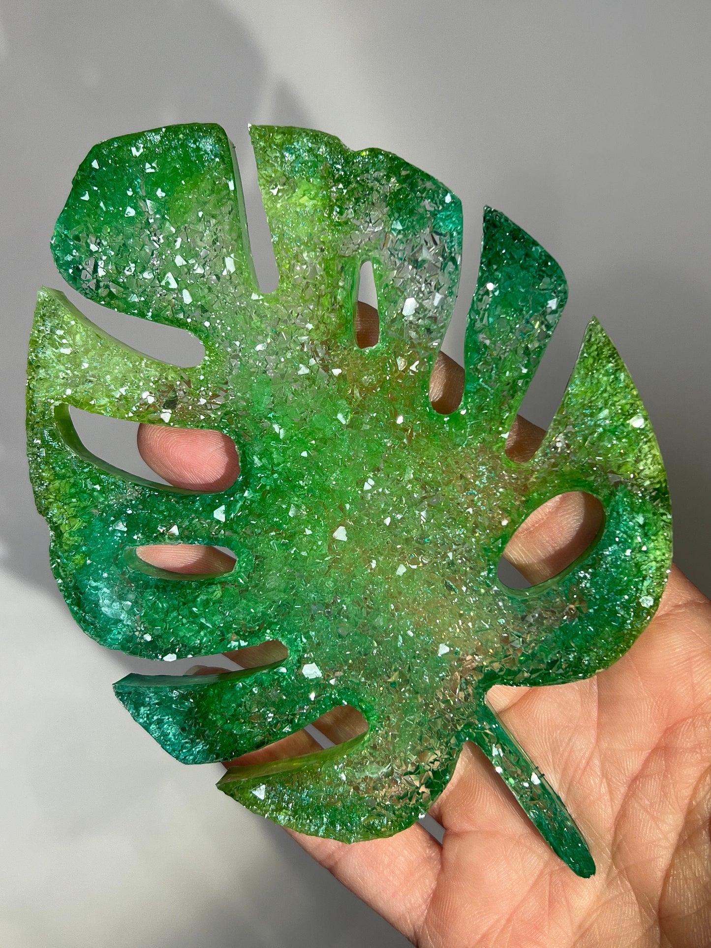 New Crystal monstera mold- silicone mold / Resin mold