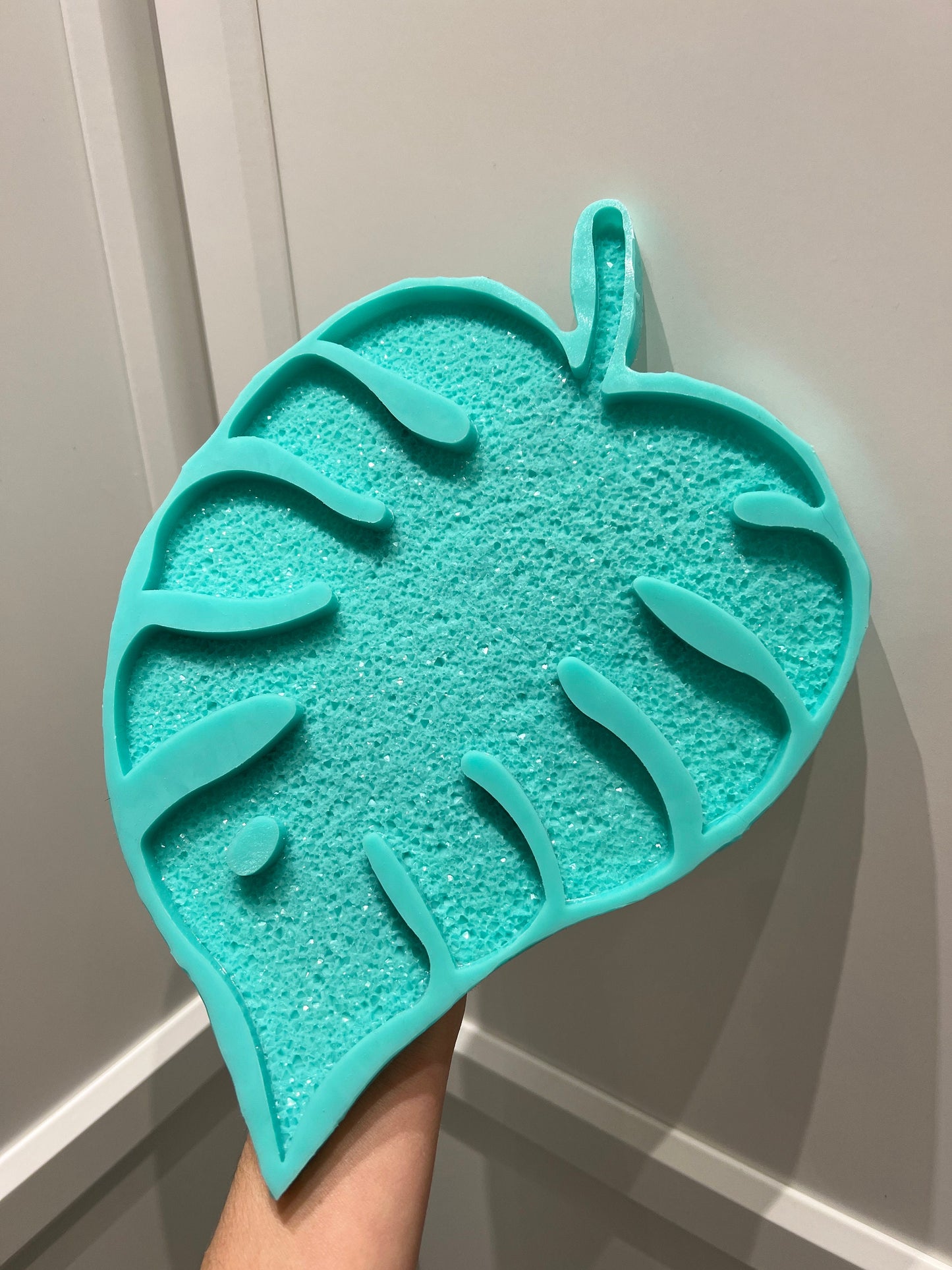 Crystal monstera tray mold- silicone mold / Resin leaf mold