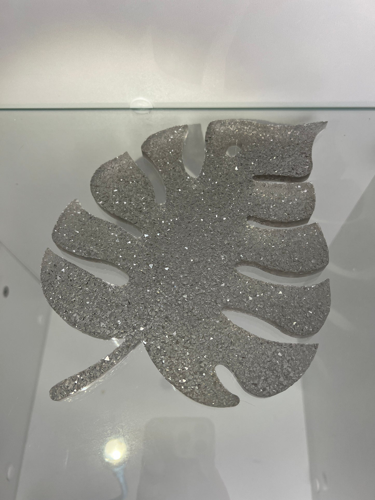 Crystal monstera tray mold- silicone mold / Resin leaf mold
