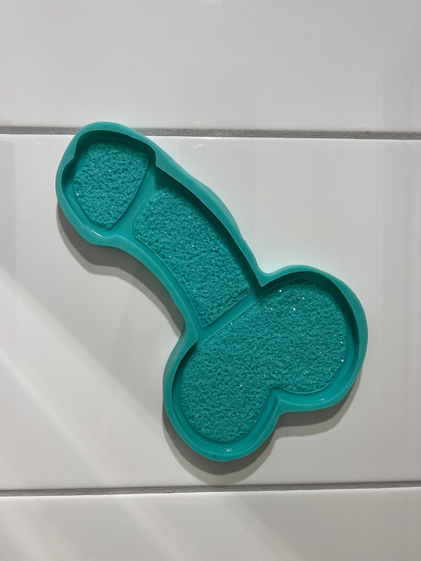 Crystal Penis tray mold- silicone mold / Resin Penis mold