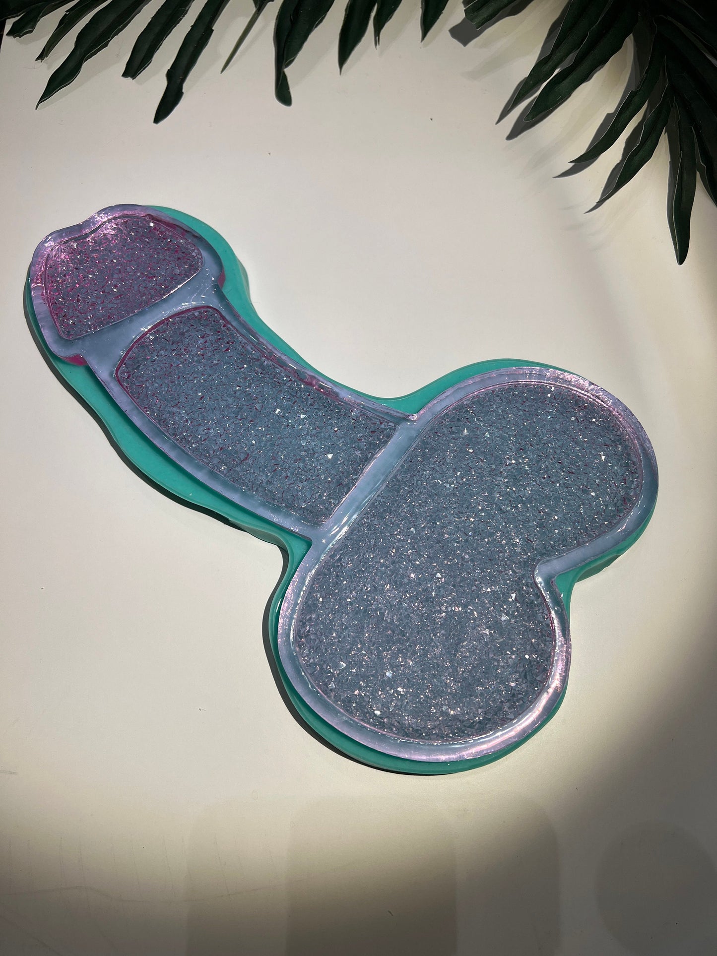 Crystal Penis tray mold- silicone mold / Resin Penis mold