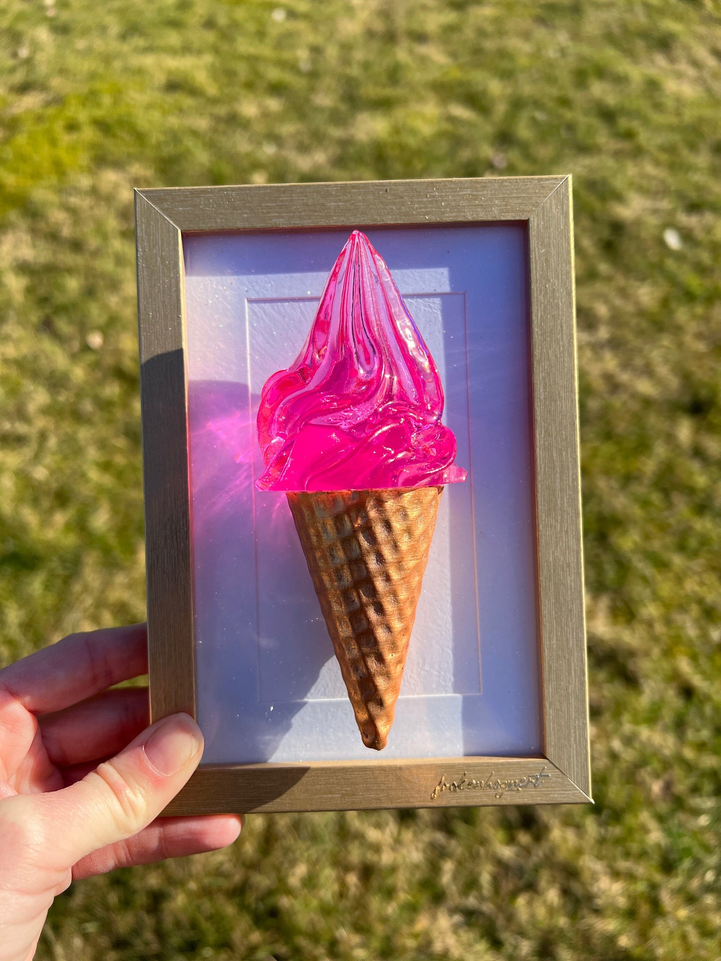 Glass konstmålning - POP ART