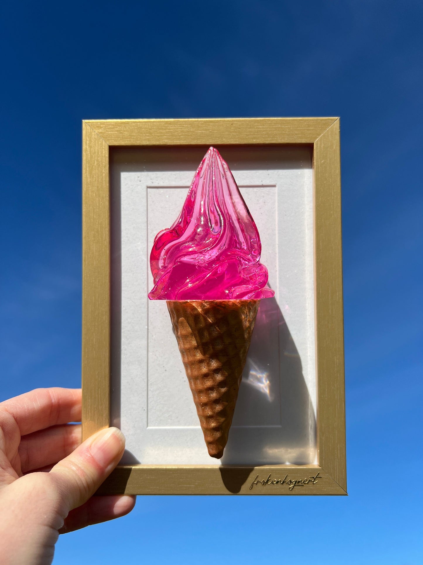 Glass konstmålning - POP ART