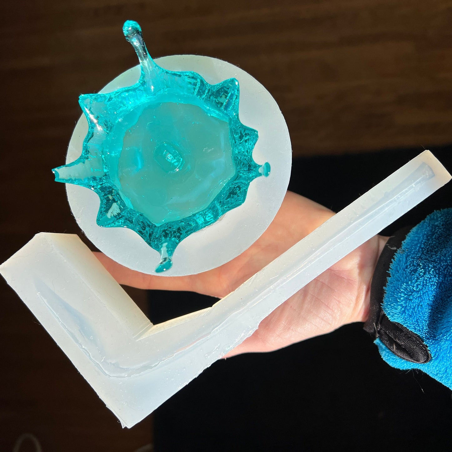vatten-splash silikonform / Resinform