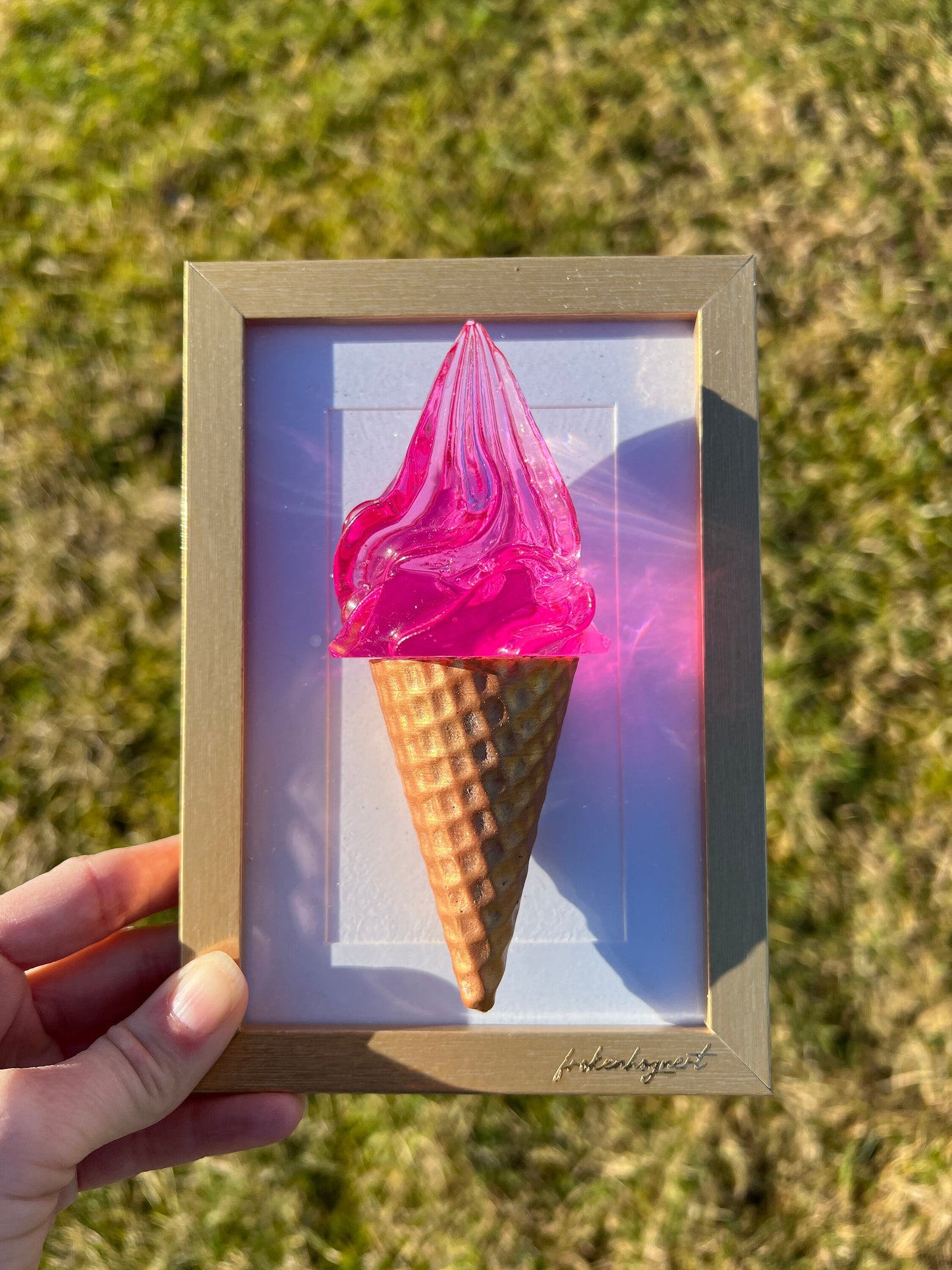 Glass konstmålning - POP ART