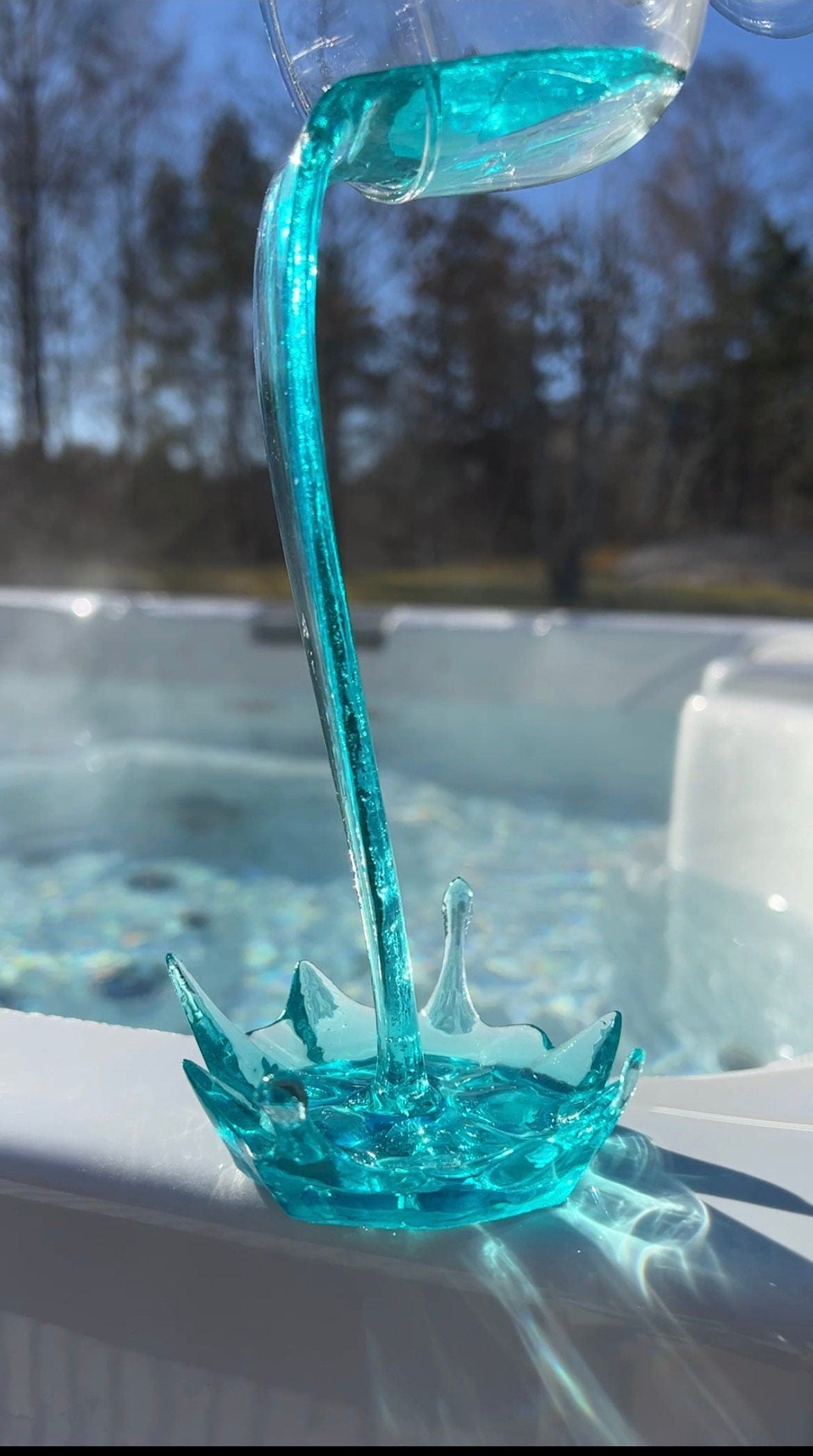vatten-splash silikonform / Resinform